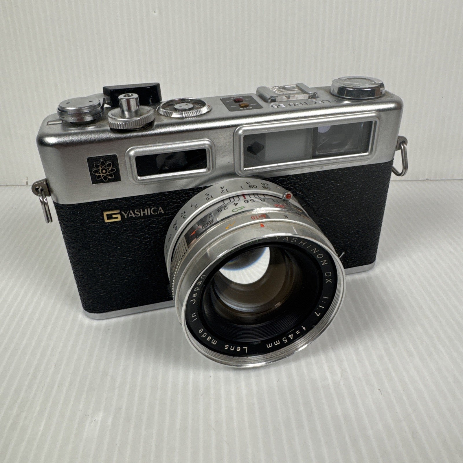 Yashica Electro 35 GSN 35mm Film Camera Yashinon 45mm f1.7 Lens As Is Untested