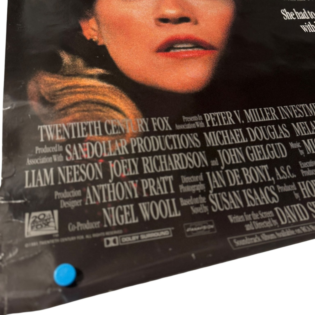 Shining Through 1992 One-Sheet Movie Poster Michael Douglas Melanie Griffith