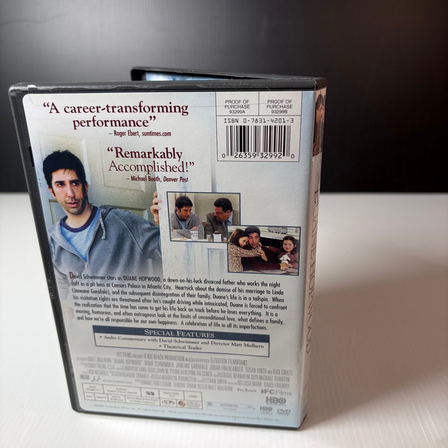 Duane Hopwood DVD 2005 Sundance Film Fest David Schwimmer Janeane Garofalo