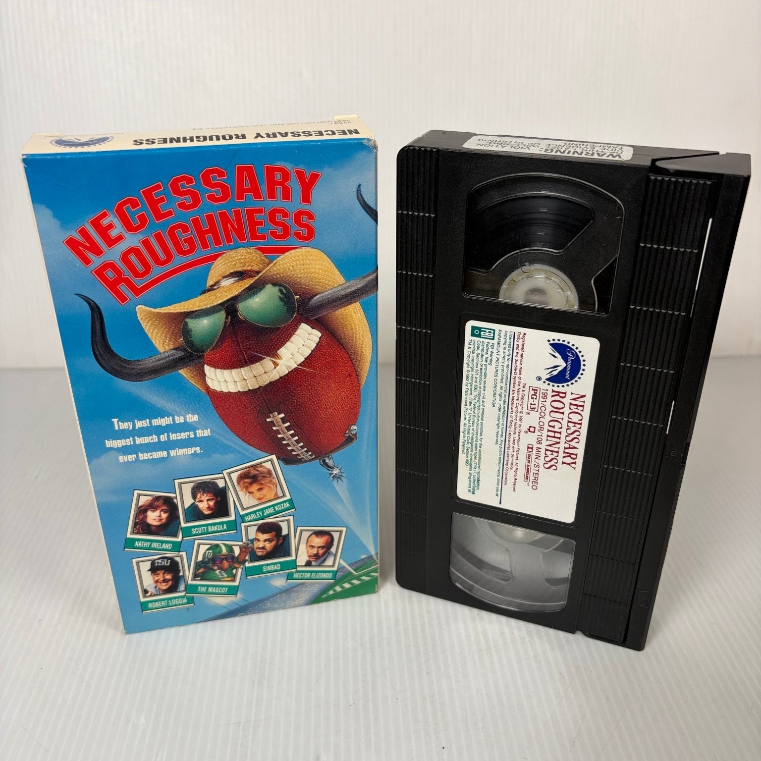 Necessary Roughness VHS 1991 Sports Comedy Paramount Cult Classic