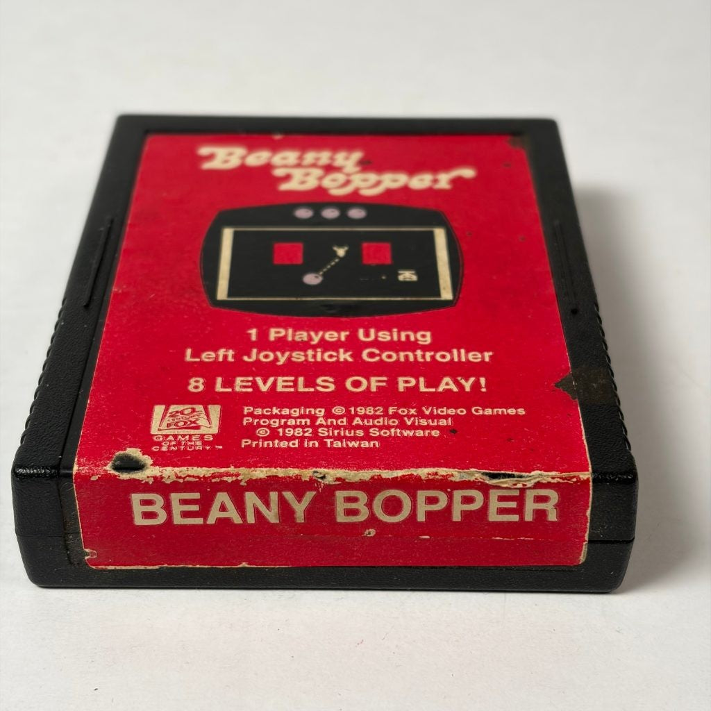 Beany Bopper Atari 2600 Fox Video Games 1982 Cartridge Sirius Software