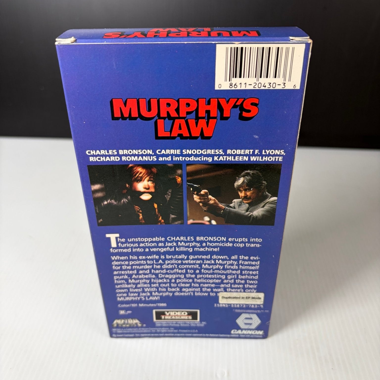 Murphy's Law VHS 1986 Action Adventure Original Release Cannon Charles Bronson