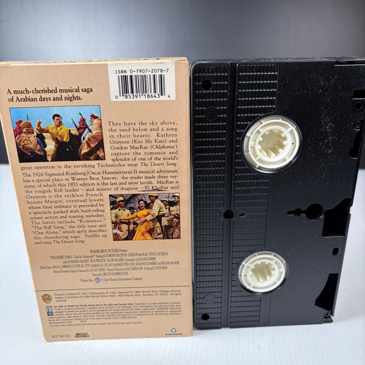 The Desert Song VHS 1953 Musical Adventure Warner Home Video