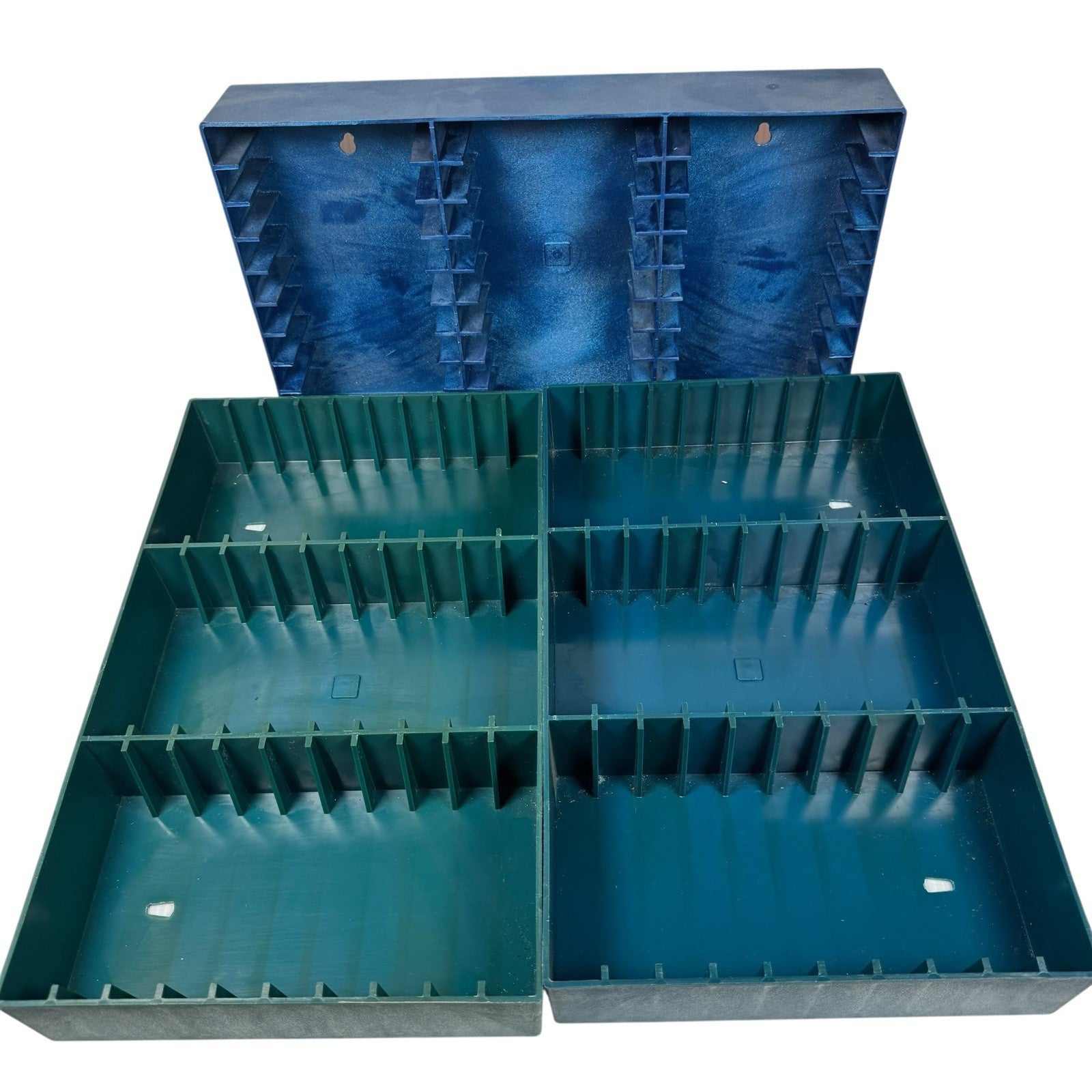 Vintage Lot Of 3 Wall Hanging Cassette Tape Holders Cases Hold 30 Tapes Each