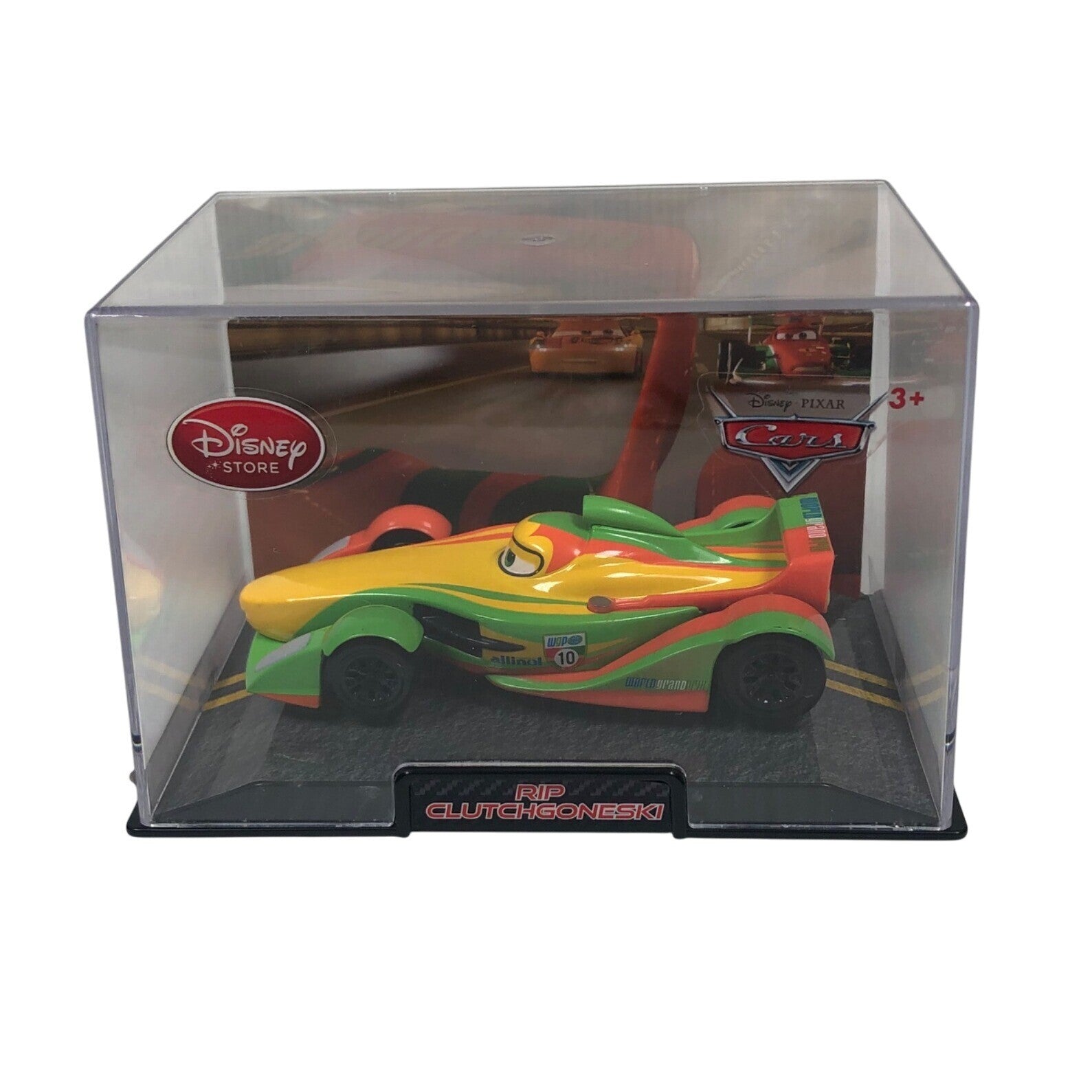 Disney Pixar Cars 2 Rip Clutchgoneski Die-Cast Vehicle In Display Case 1:43
