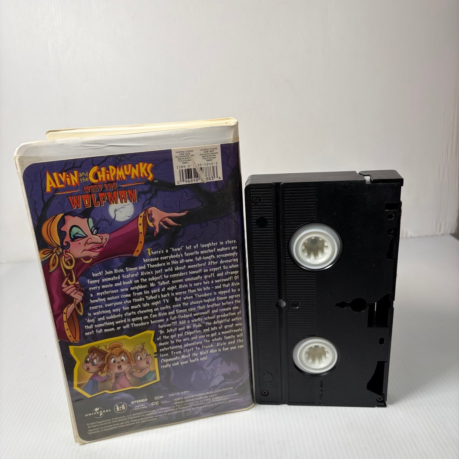 Alvin and the Chipmunks Meet the Wolfman VHS 2000 Animated Comedy Clamshell