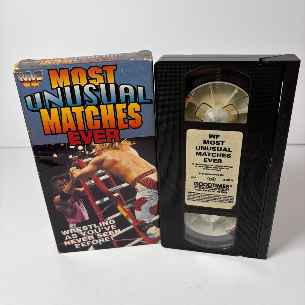WWF Most Unusual Matches Ever VHS 1994 GoodTimes Wrestling Bret Hart Shawn Micha