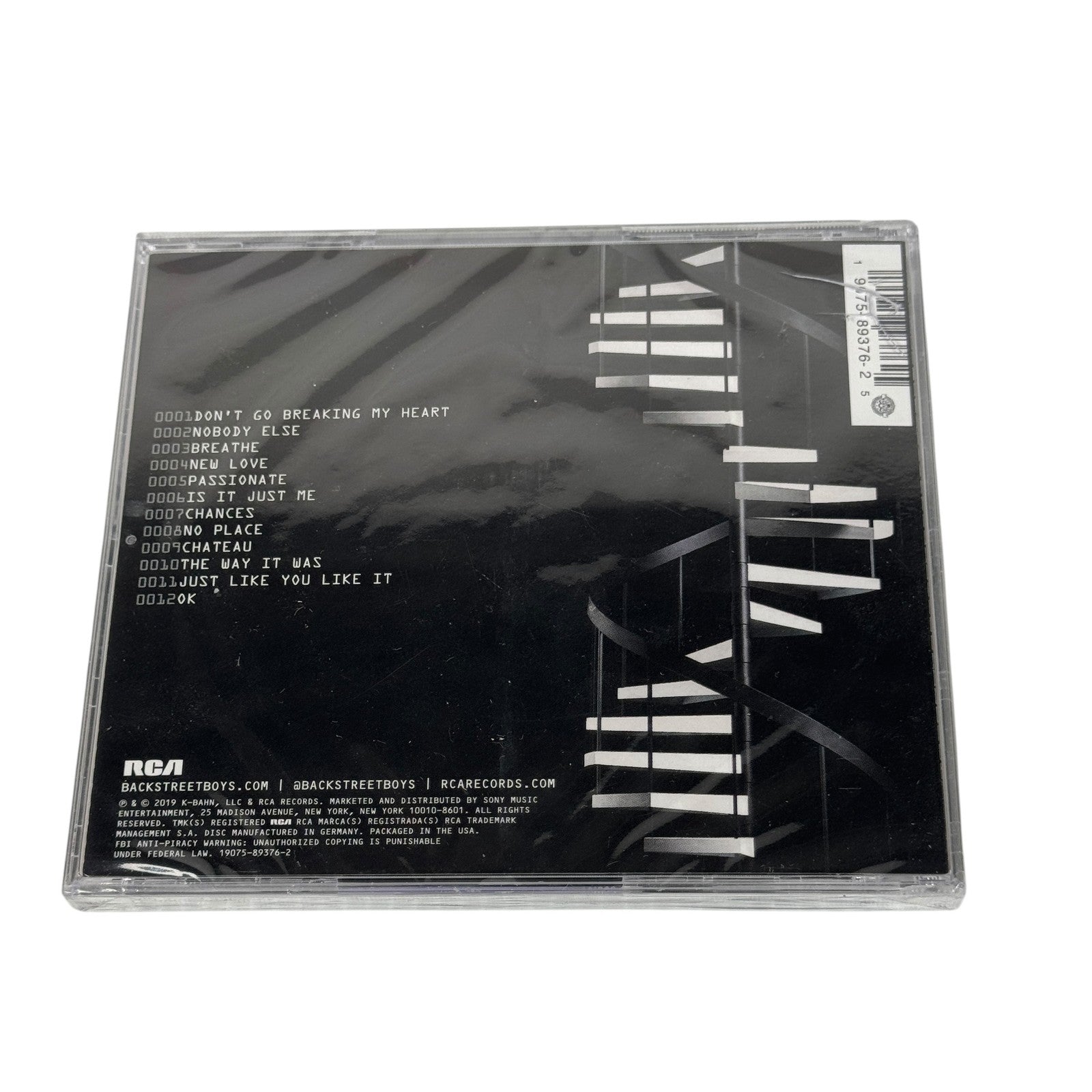 Backstreet Boys DNA CD Album Pop RCA 2019 Sealed Don't Go Breaking My Heart