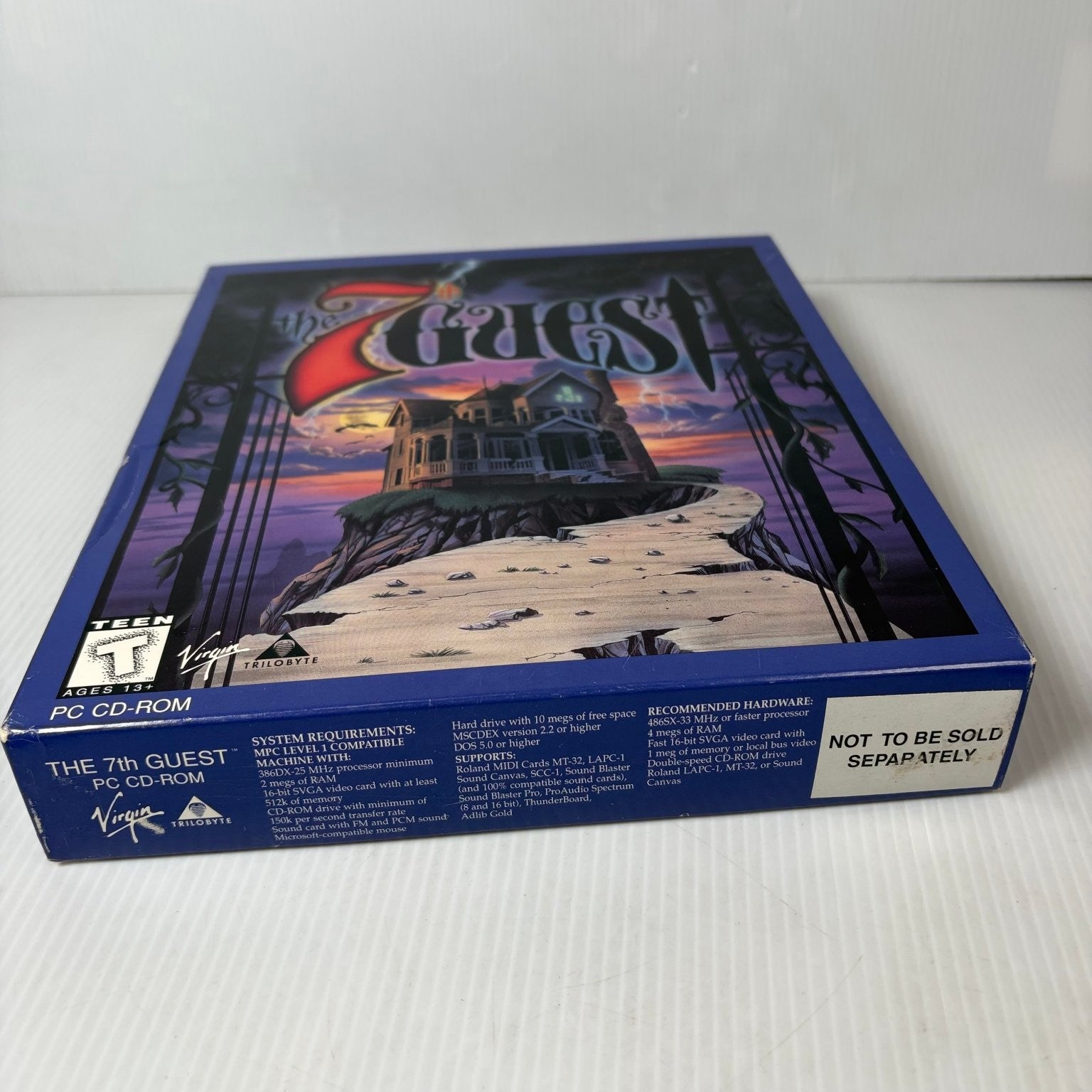 The 7th Guest PC CD-ROM Video Game Big Box Complete FMV Puzzle Mystery