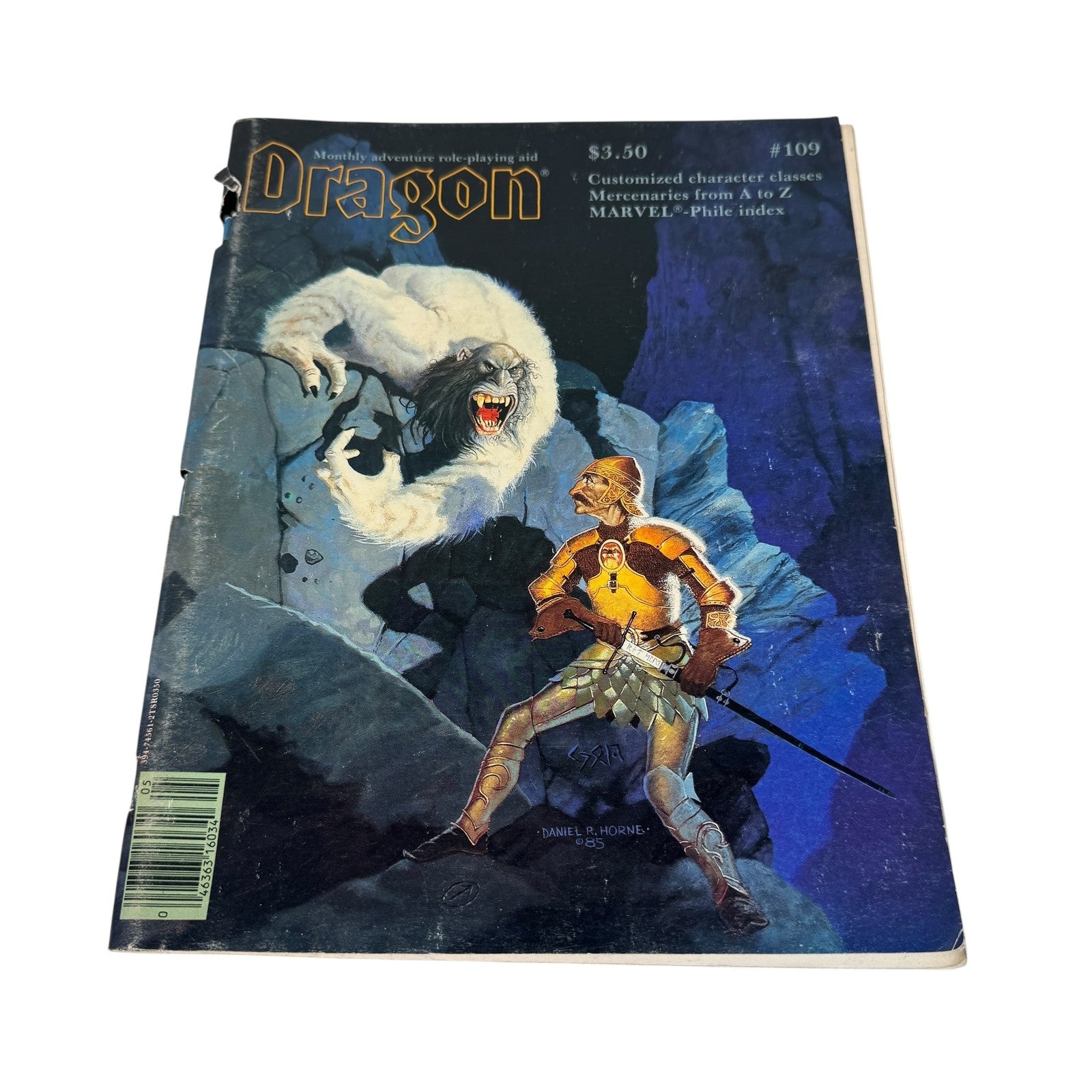 Vintage Dragon Magazine Issue 109 1985 Dungeons & Dragons Marvel-Phile MERP RPG
