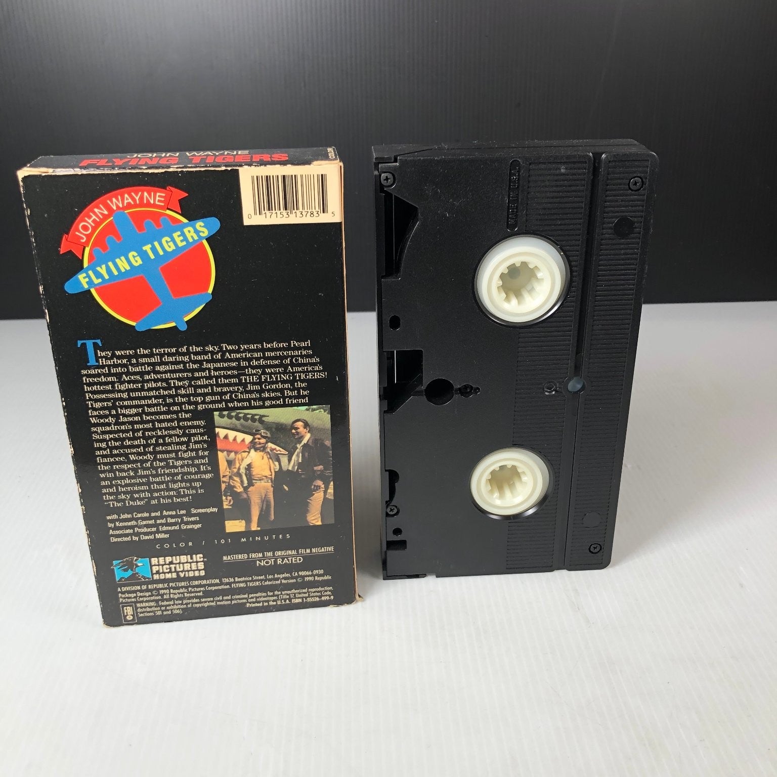 Flying Tigers VHS 1942 War Action Classic John Wayne Republic Pictures