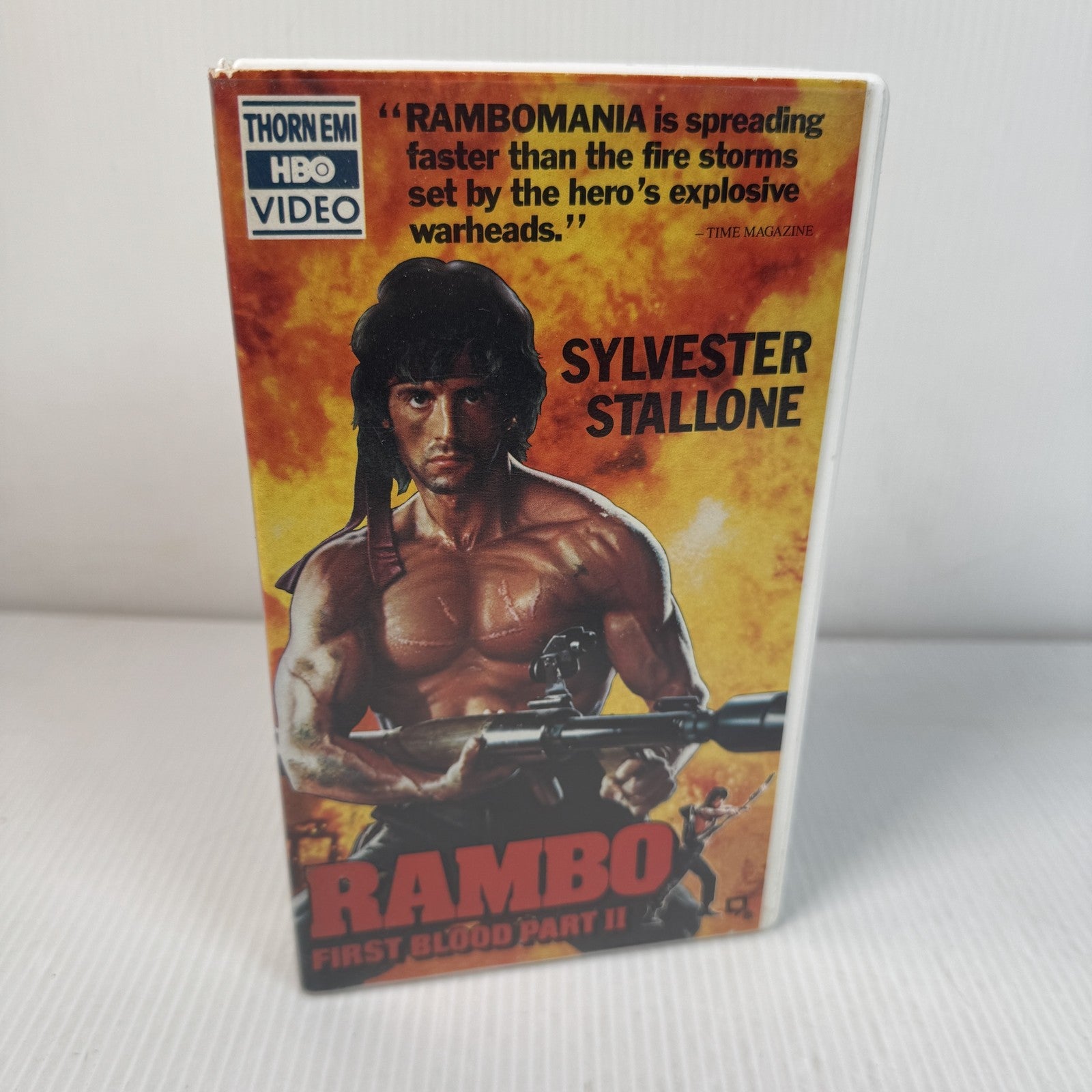 Vintage Rambo First Blood Part II VHS Sylvester Stallone Action Movie Thorn EMI