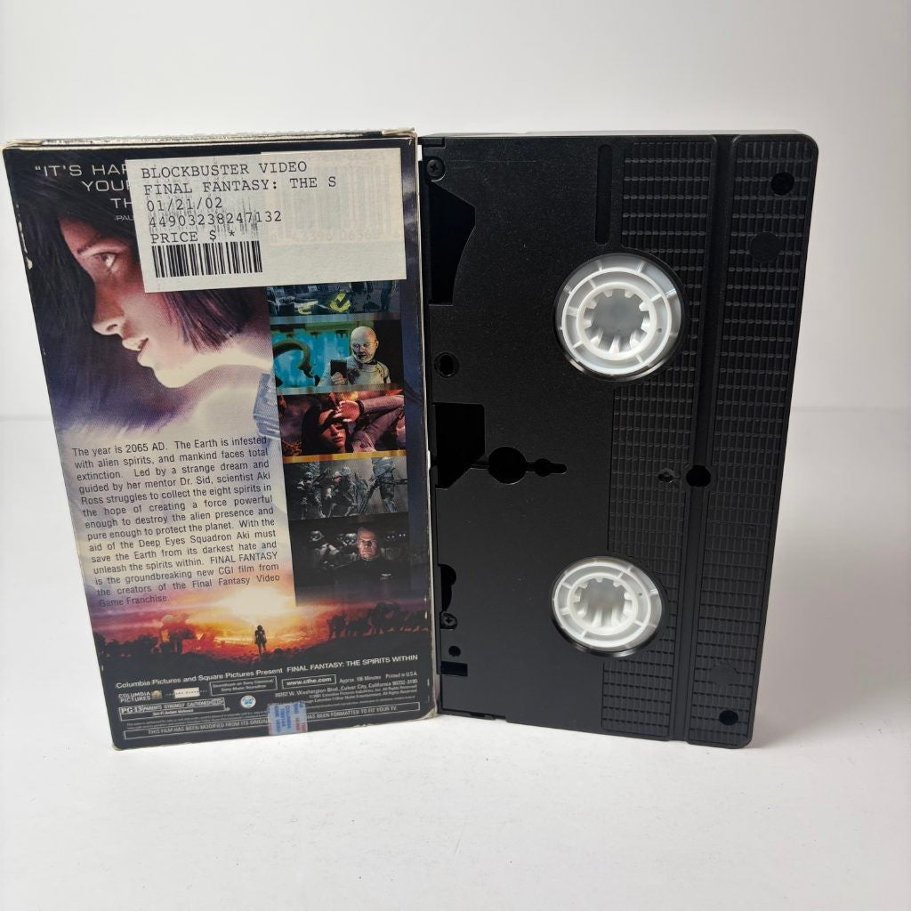 Final Fantasy The Spirits Within VHS 2001 Columbia TriStar CGI Sci-Fi Film