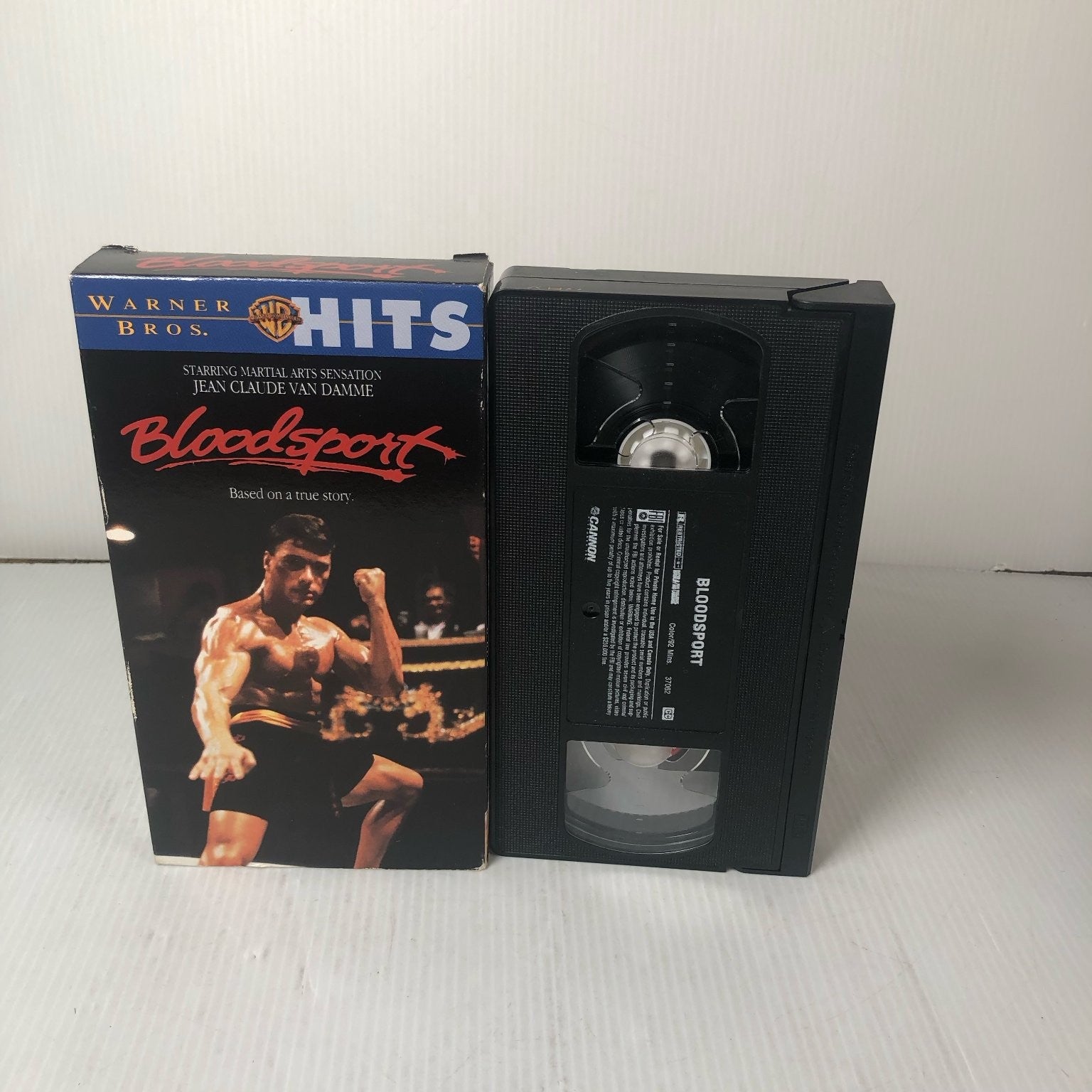 Bloodsport VHS 1988 Martial Arts Action Jean-Claude Van Damme Warner Bros.