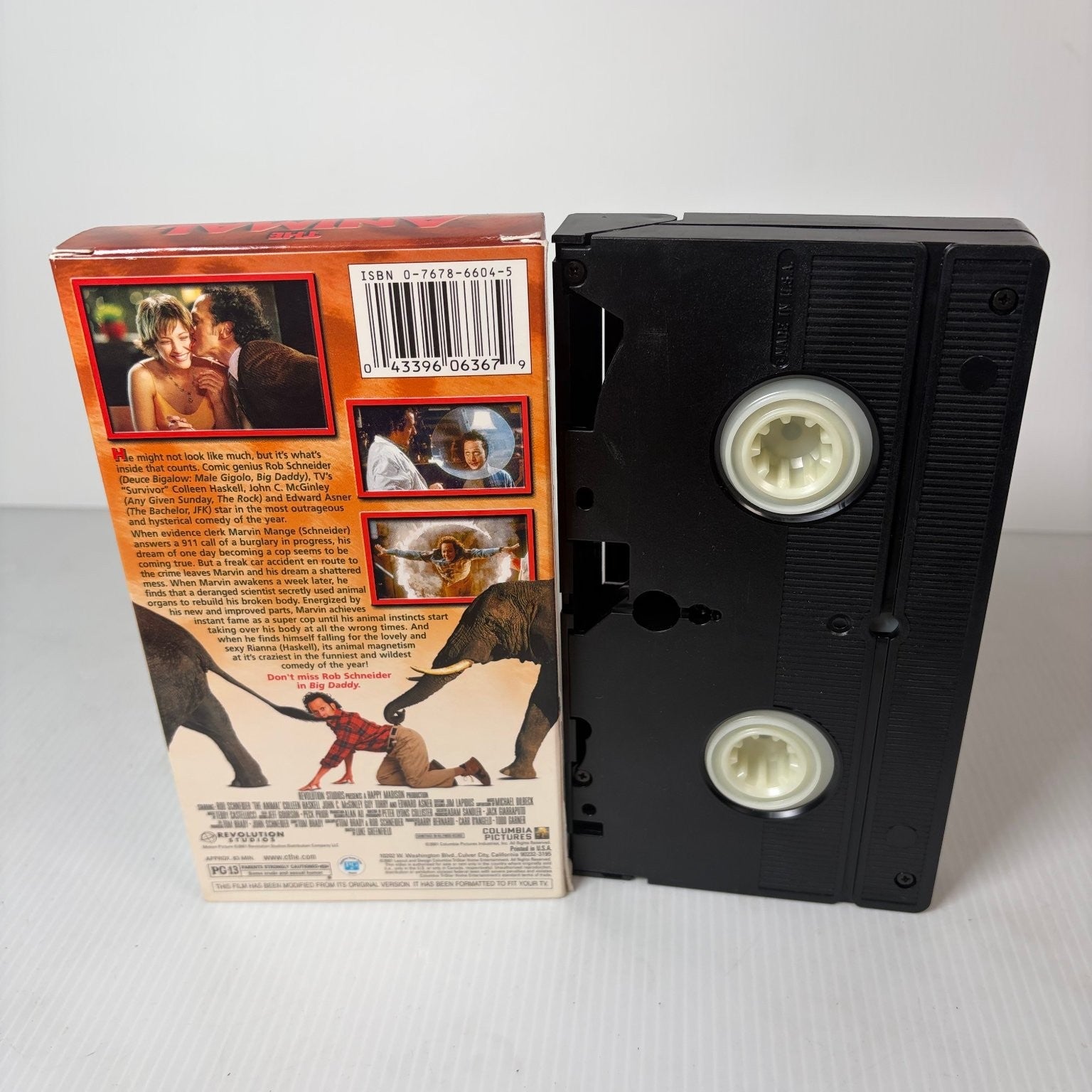 The Animal VHS 2001 Comedy Rob Schneider PG-13 Columbia TriStar