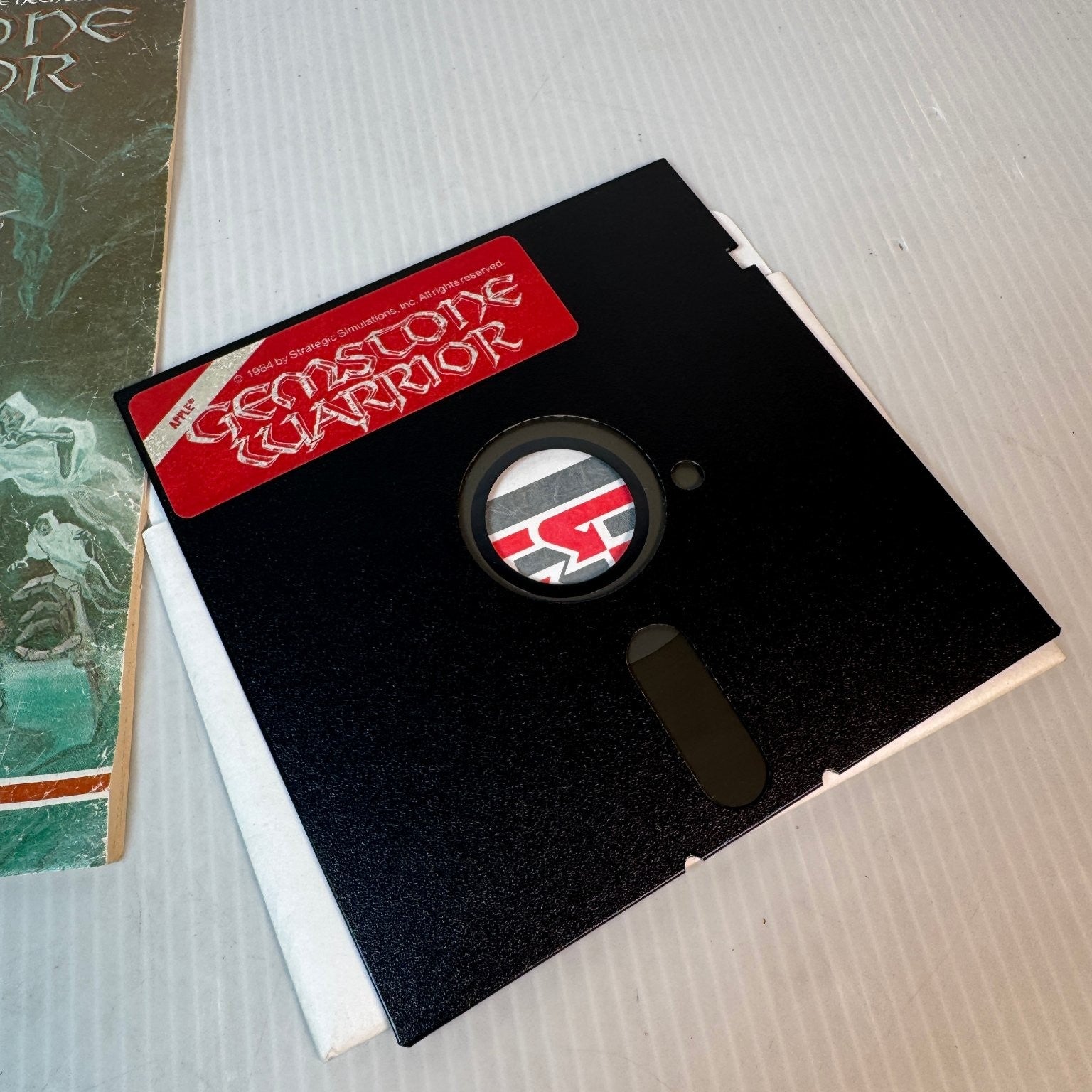 Gemstone Warrior Apple II Retro Action RPG Game Disk & Manual 5.25" Floppy