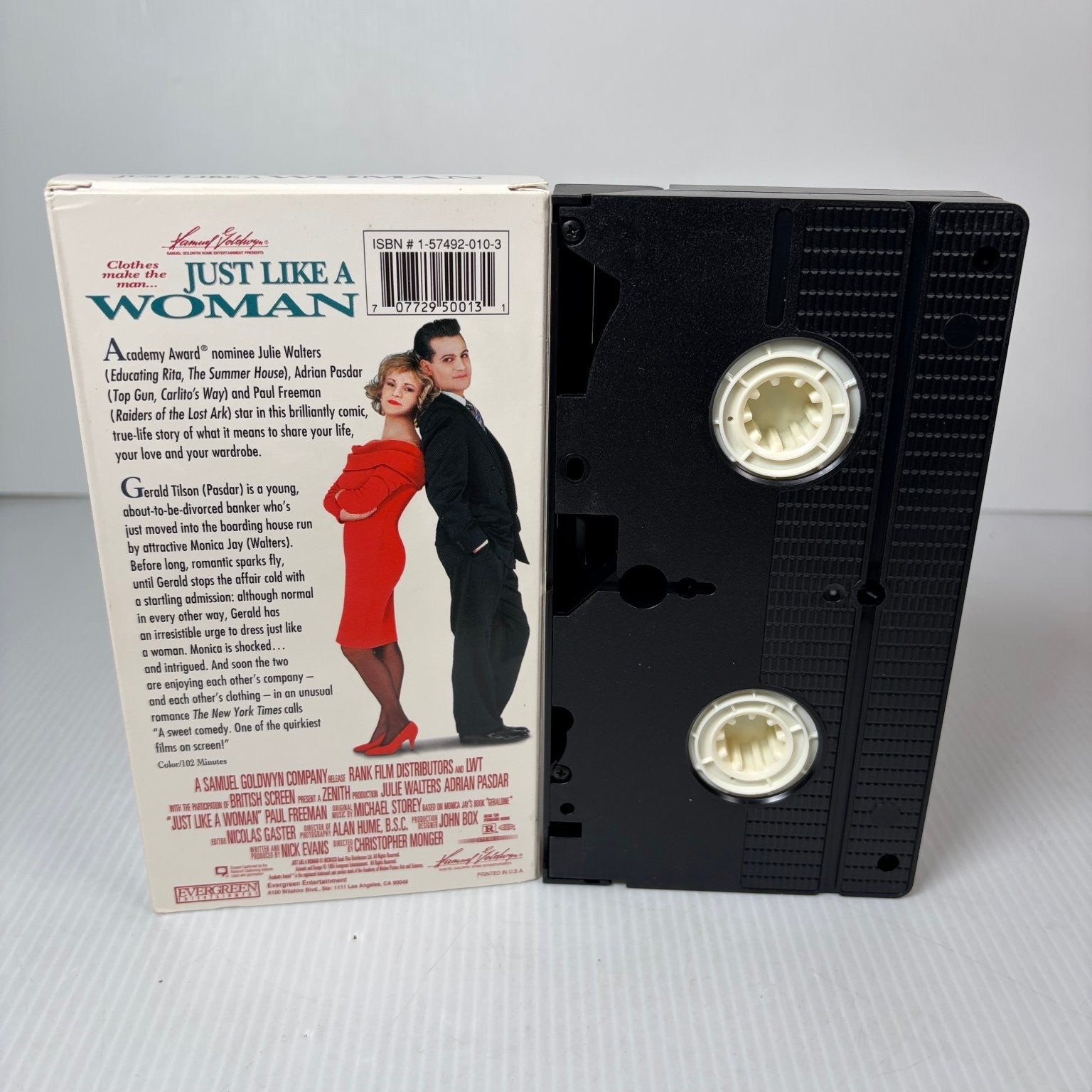 JUST LIKE A WOMAN VHS 1992 Romantic Comedy Samuel Goldwyn Evergreen