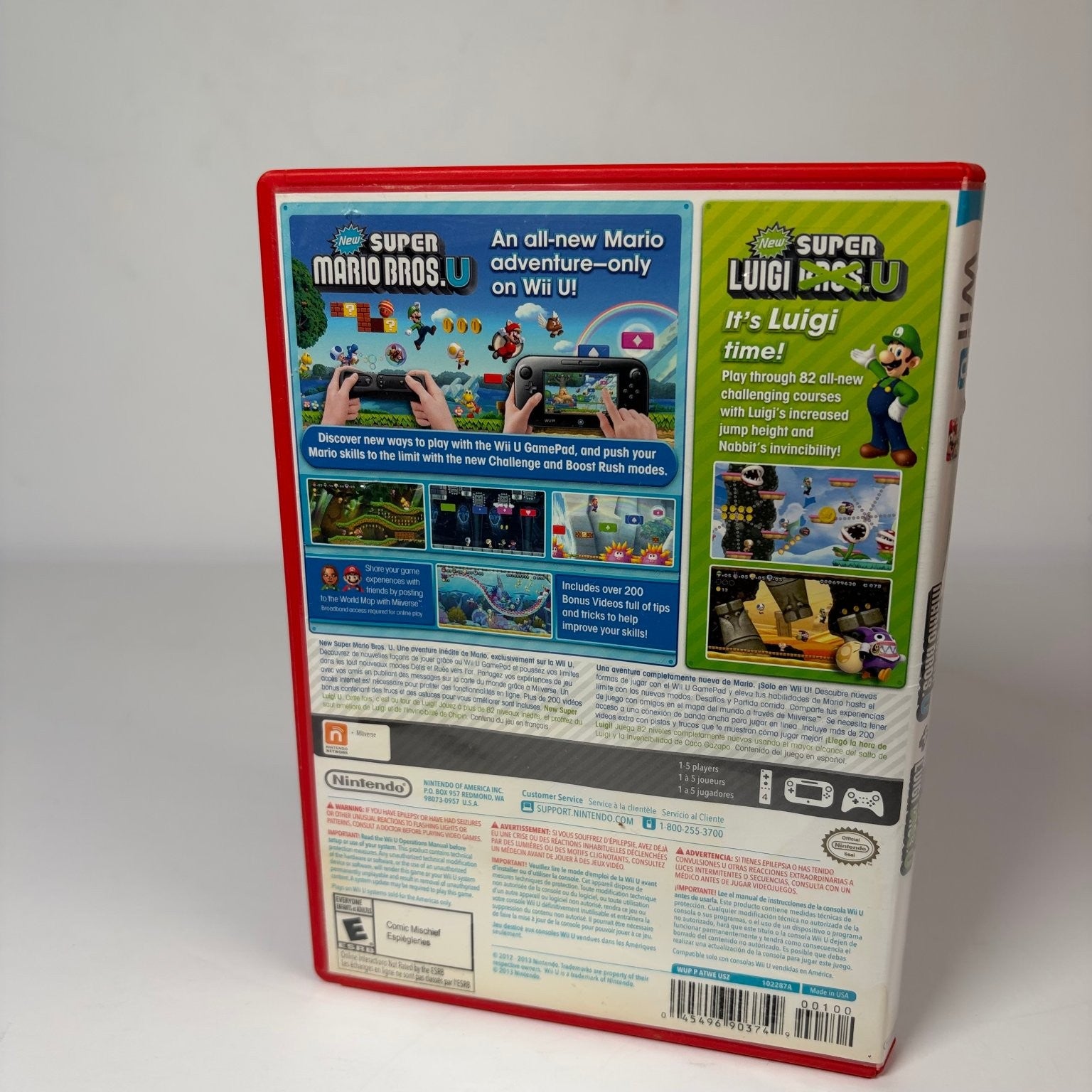 New Super Mario Bros. U + New Super Luigi U Wii U Video Game Platformer