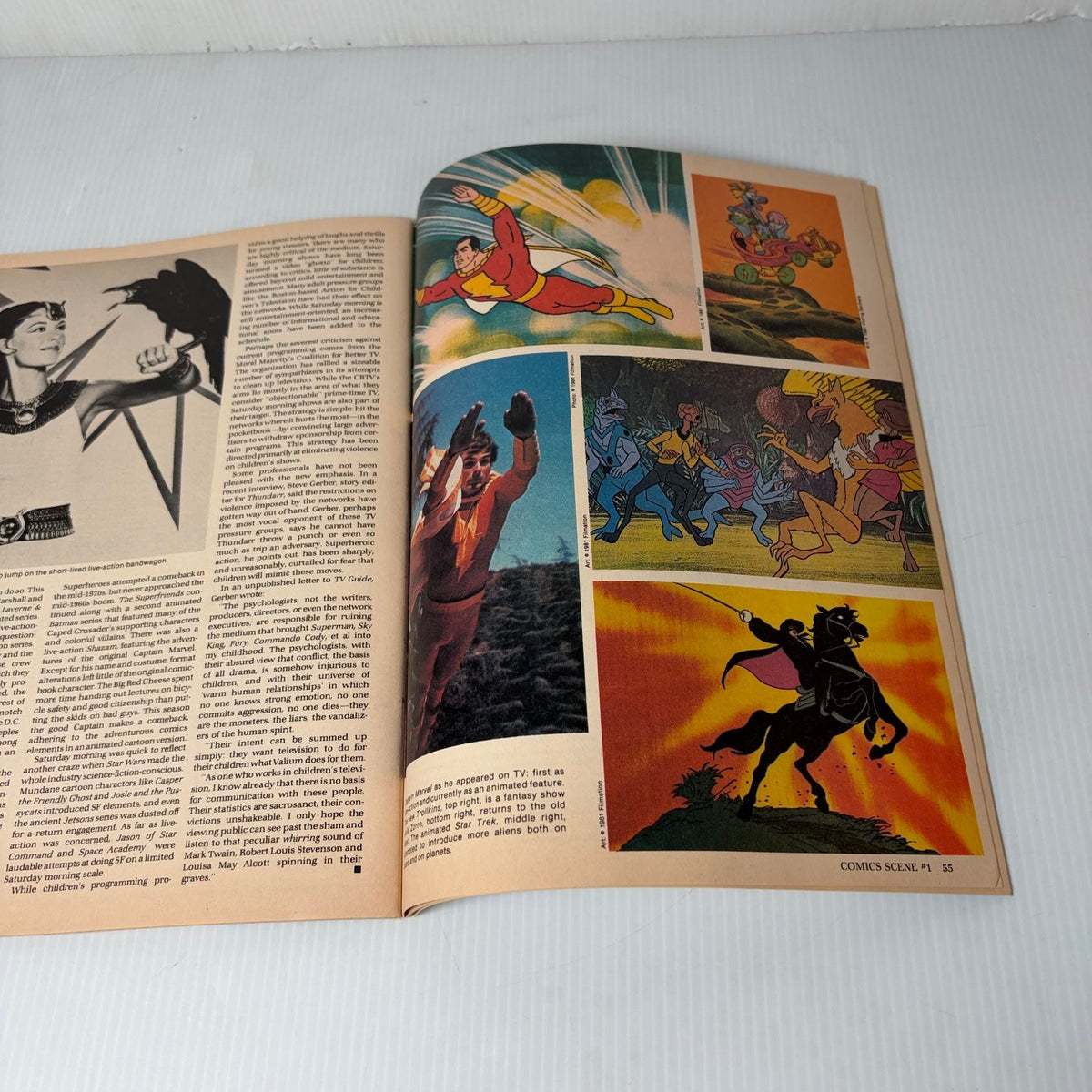 Comics Scene Premiere Issue #1 January 1982 Stan Lee Jim Shooter Marvel Magazine