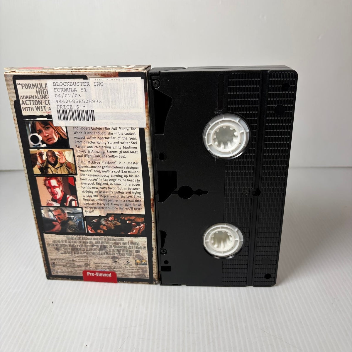 Formula 51 VHS 2002 Action Comedy Samuel L. Jackson Columbia TriStar