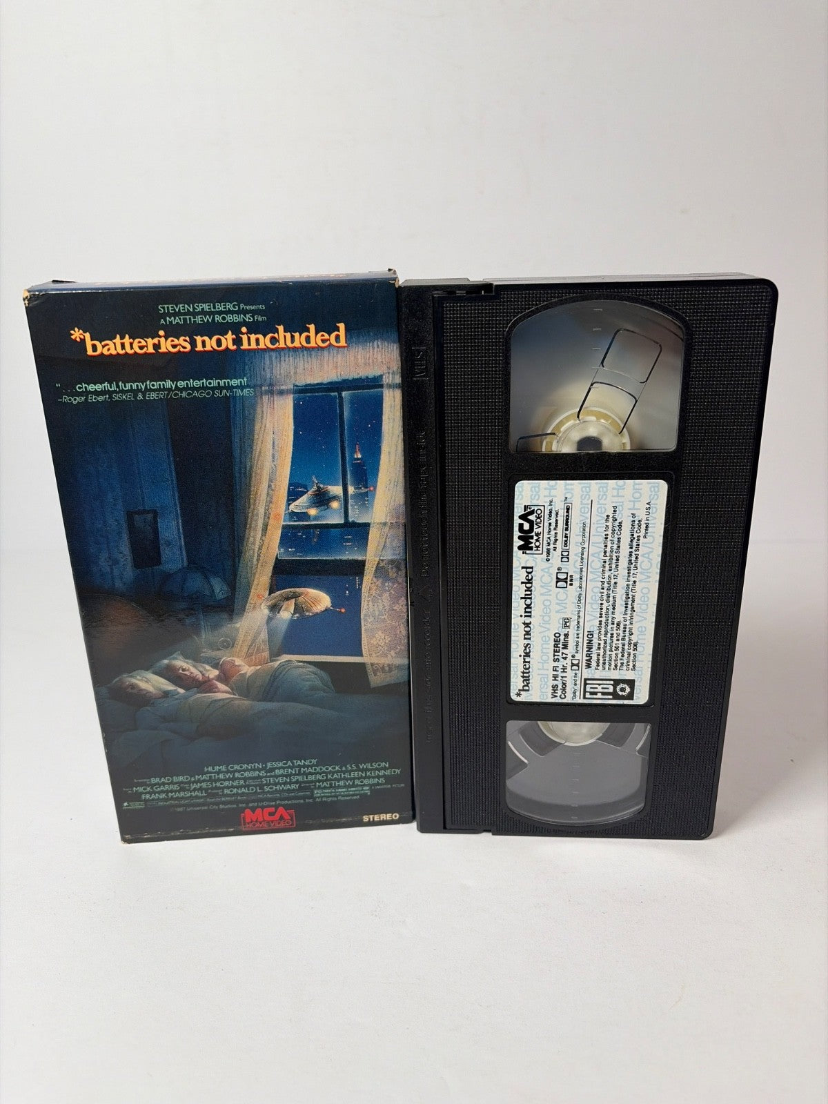 Batteries Not Included VHS 1987 Family Sci-Fi MCA Universal Original Release