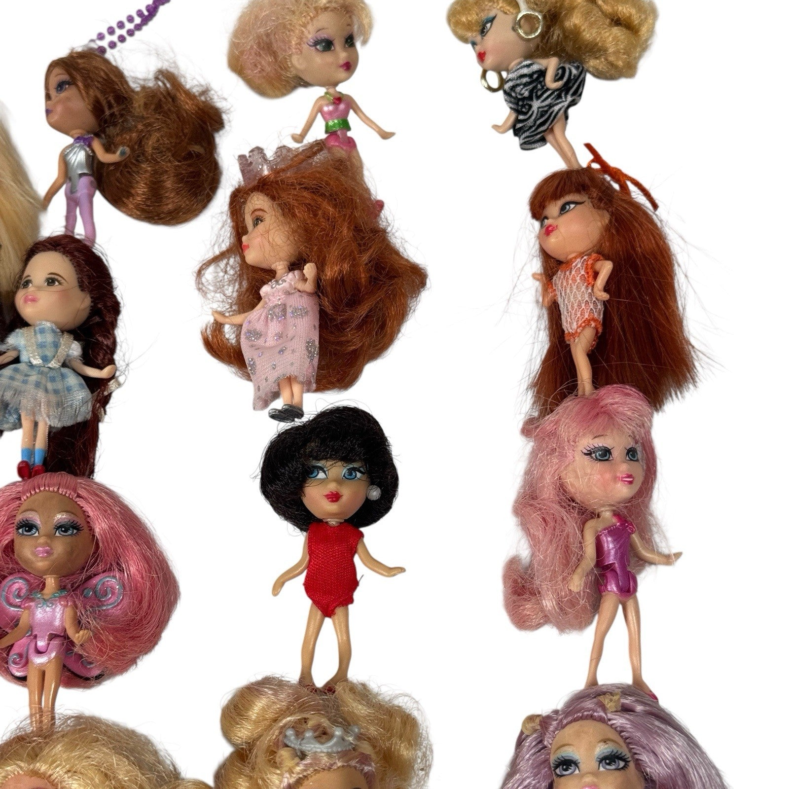 Lot Of 26 Rare Barbie Mini B Dolls Wizard Of Oz, 1950s Celebration, 90s & More