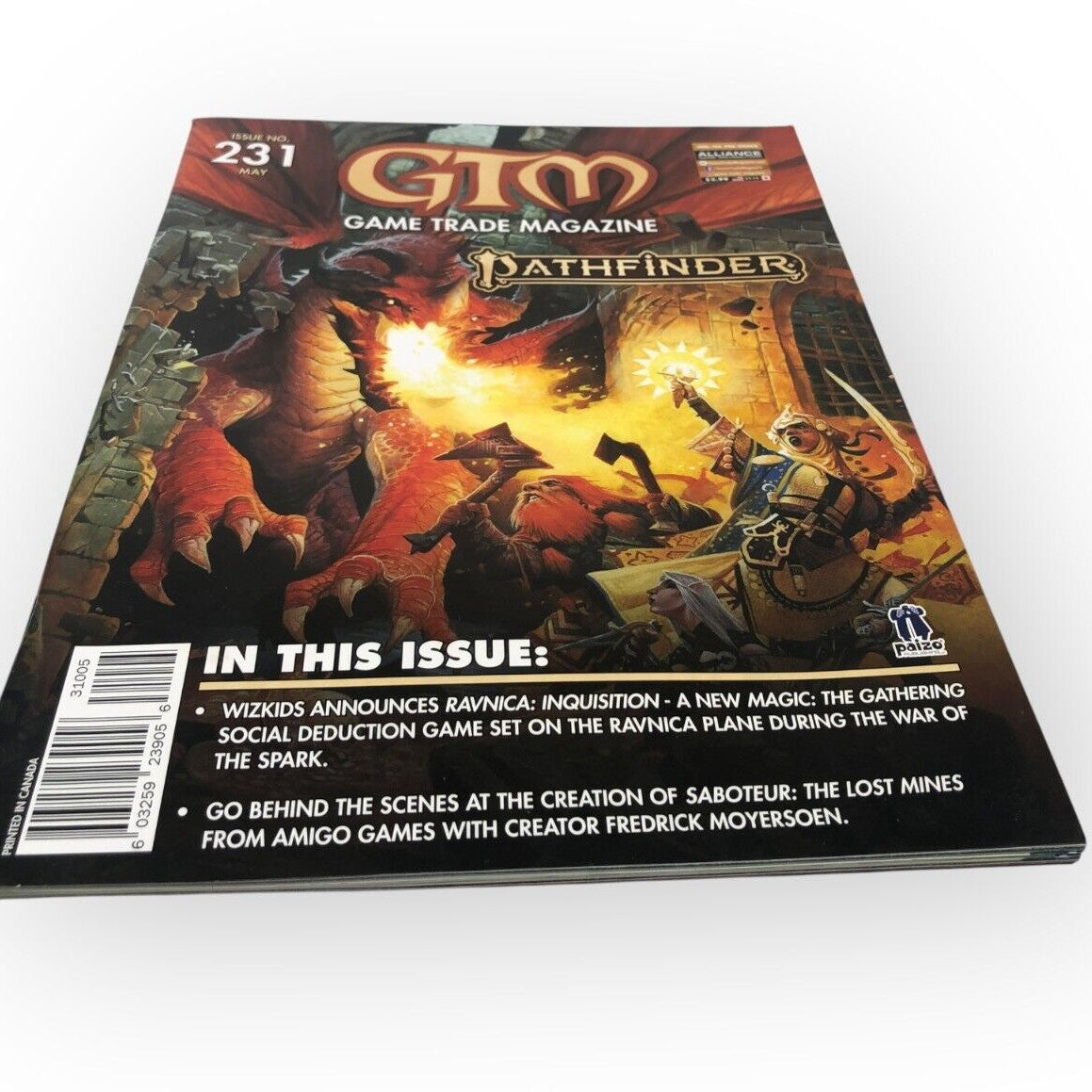 Game Trade Magazine GTM Issue #231 Pathfinder 2e Coverage & More