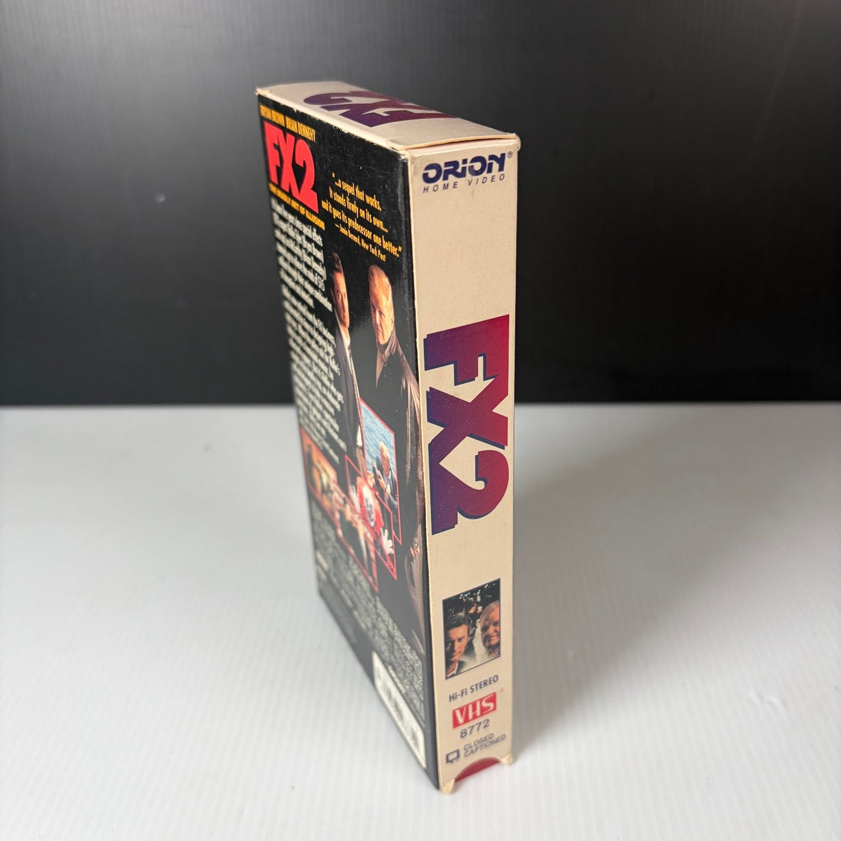 FX2 VHS 1991 Crime Thriller Original Release Orion Home Video