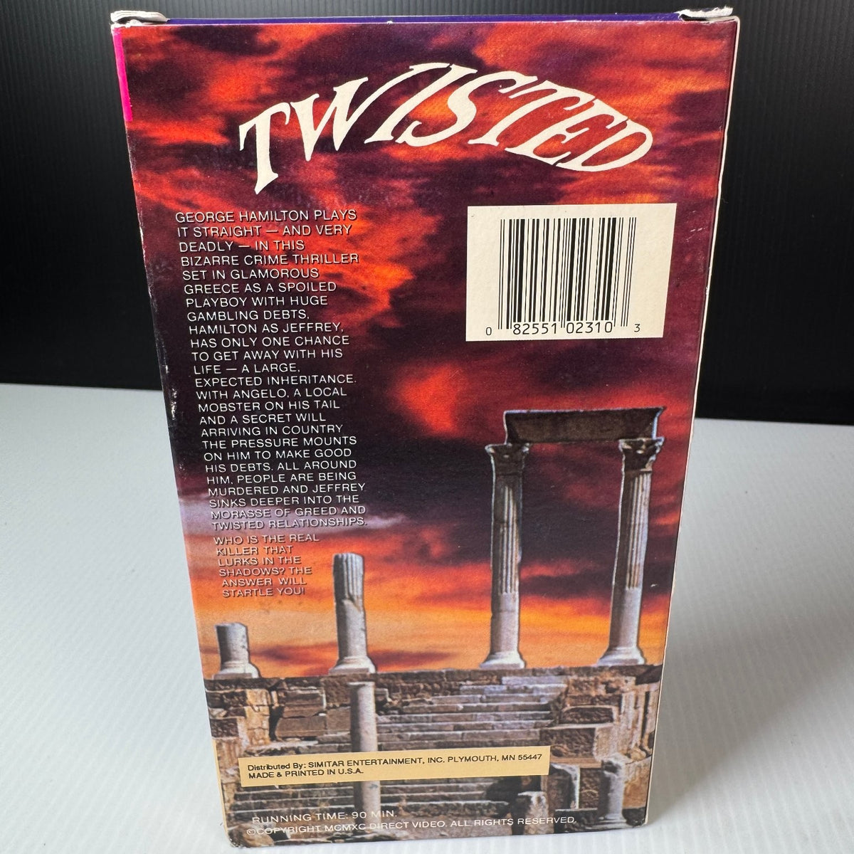Twisted VHS 1990 Crime Thriller Original Release Direct Video
