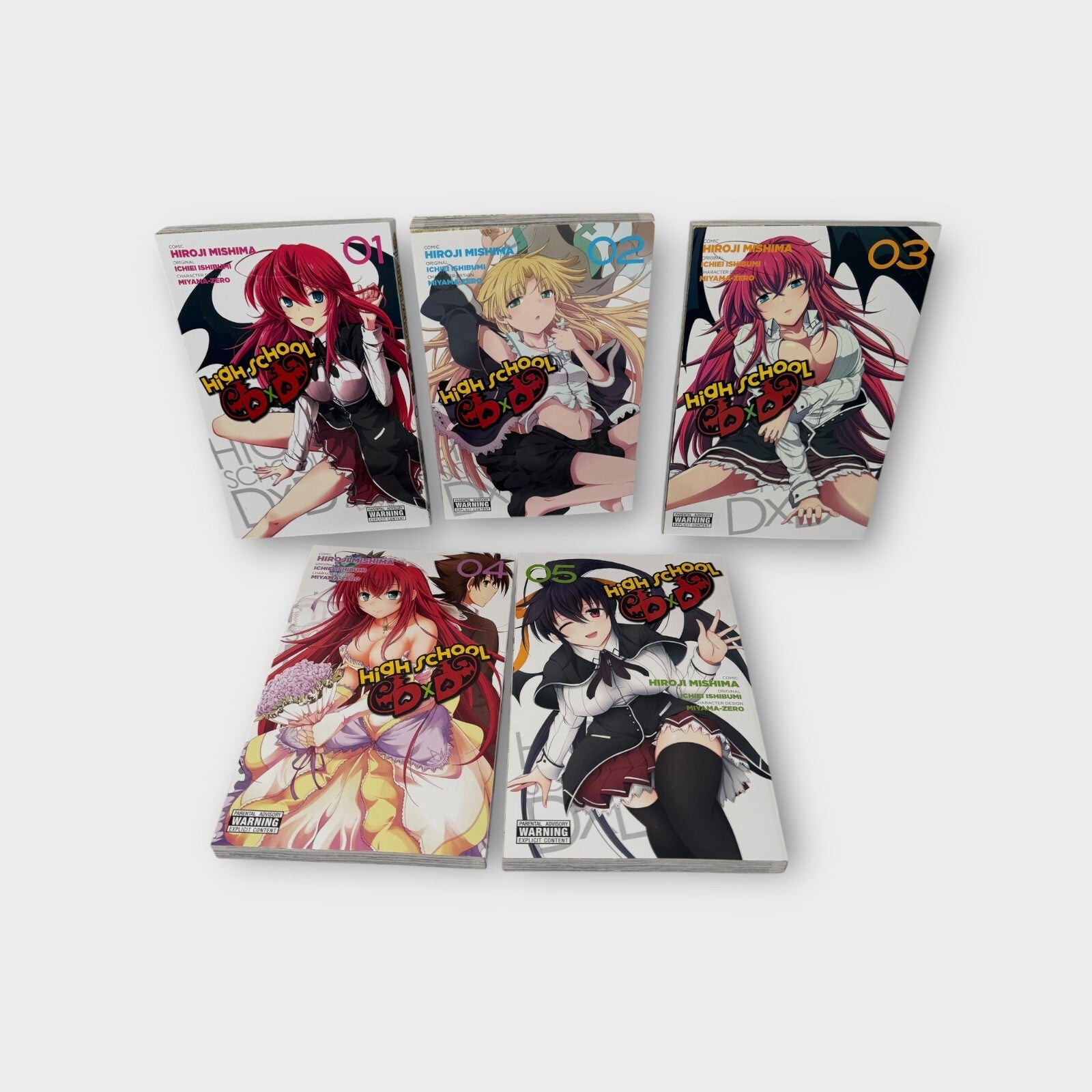 High School DxD Manga Run of 5 Volumes #1-5 Yen Press