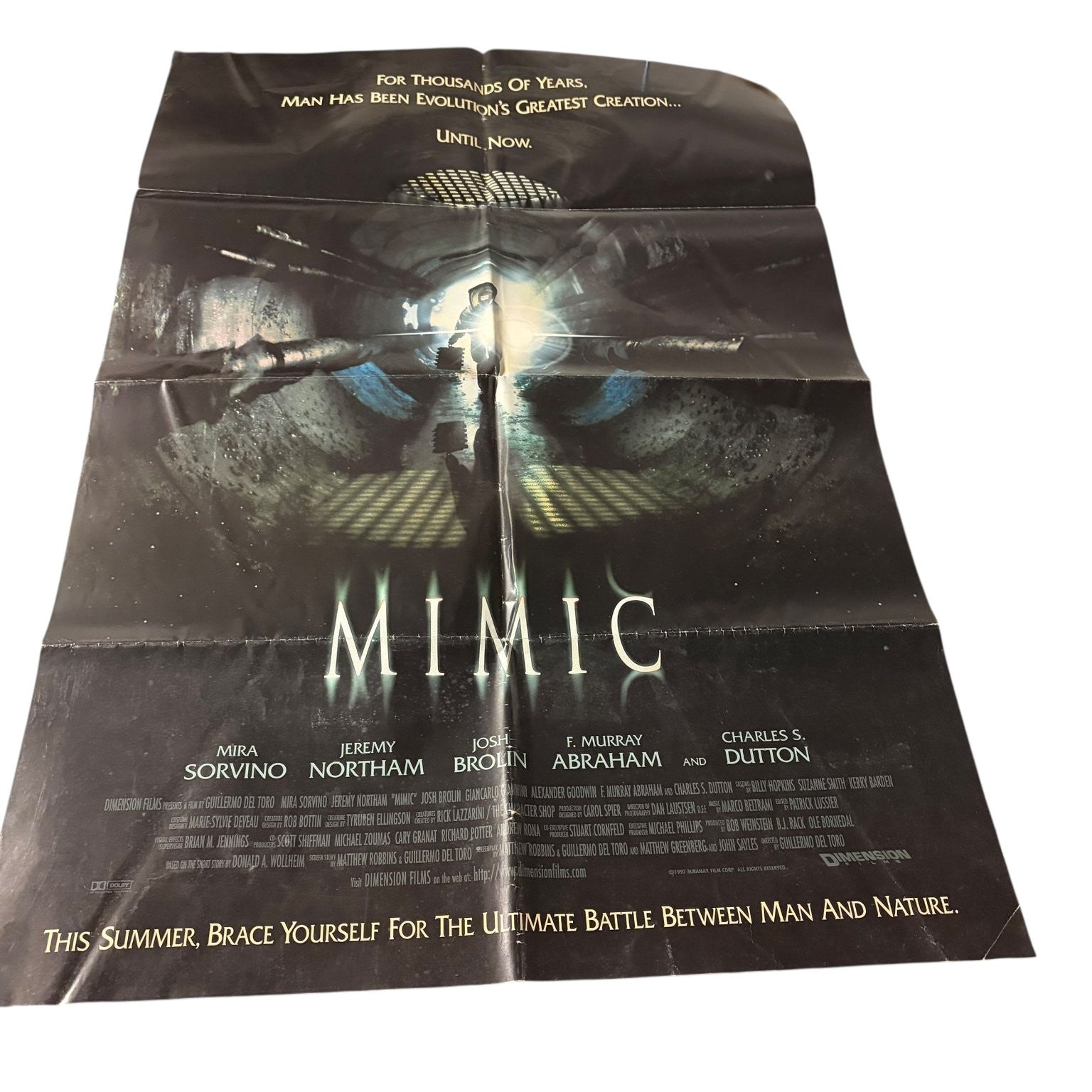 Mimic 1997 One Sheet Horror Monster Poster Josh Brolin Jeremy Northam 27"x40"