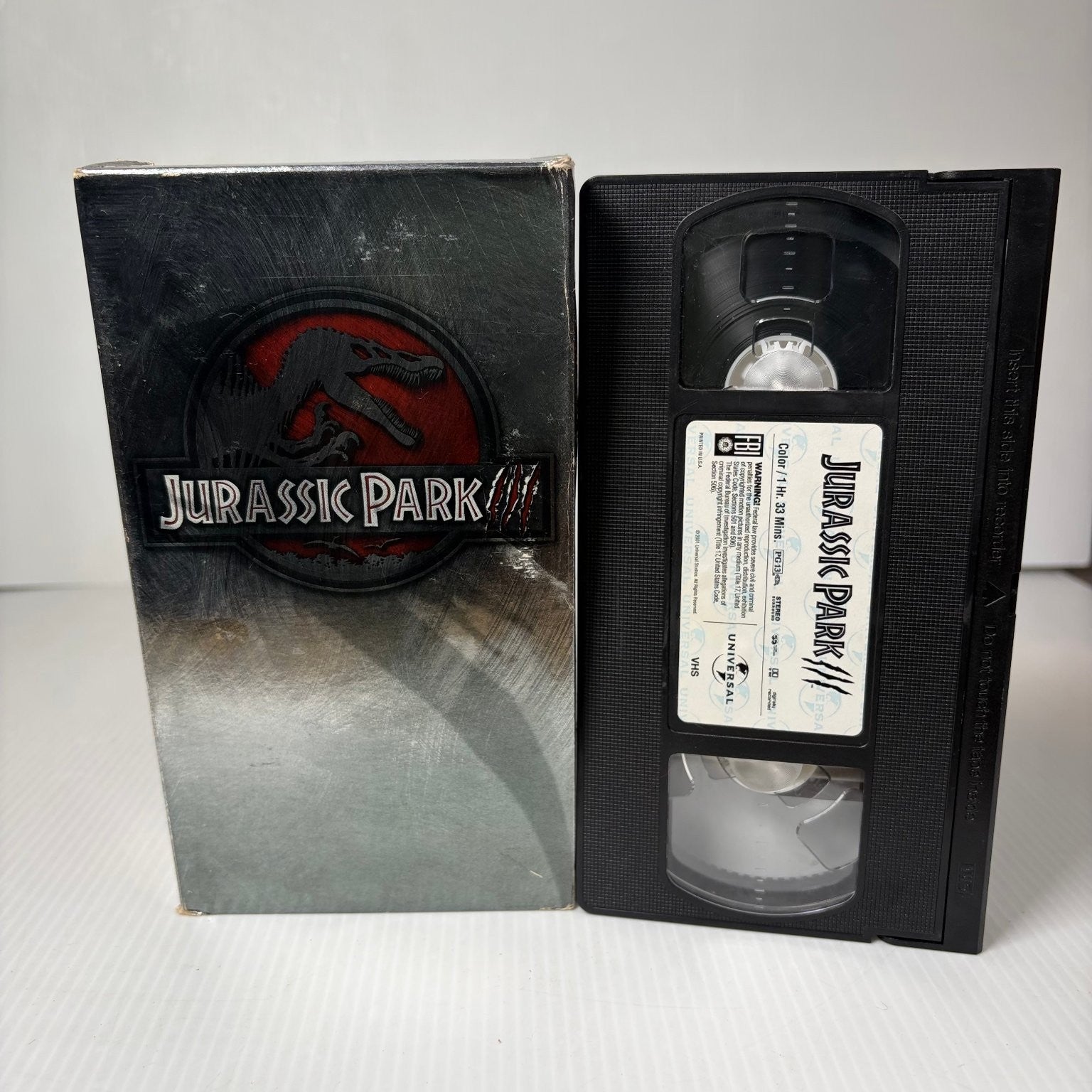 Jurassic Park III VHS 2001 Sci-Fi Adventure Joe Johnston Universal Studios