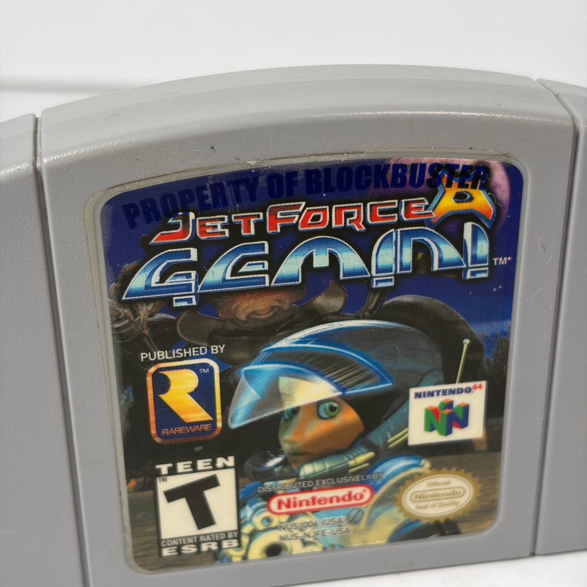 Jet Force Gemini Nintendo 64 N64 Game Cartridge Ex-Blockbuster Rental Rareware