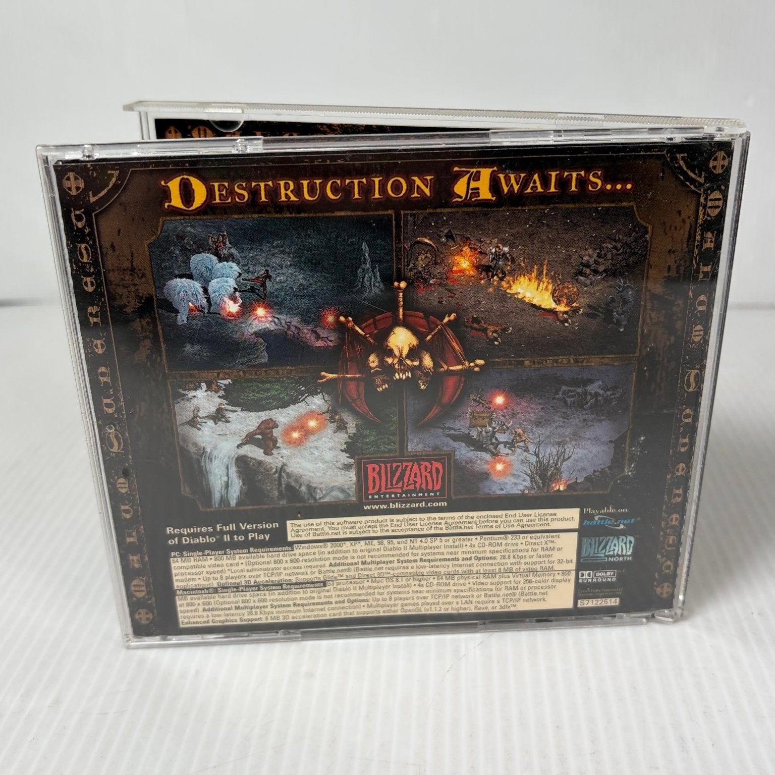 Diablo II Lord of Destruction Expansion Set PC Video Game Multiplayer Classic