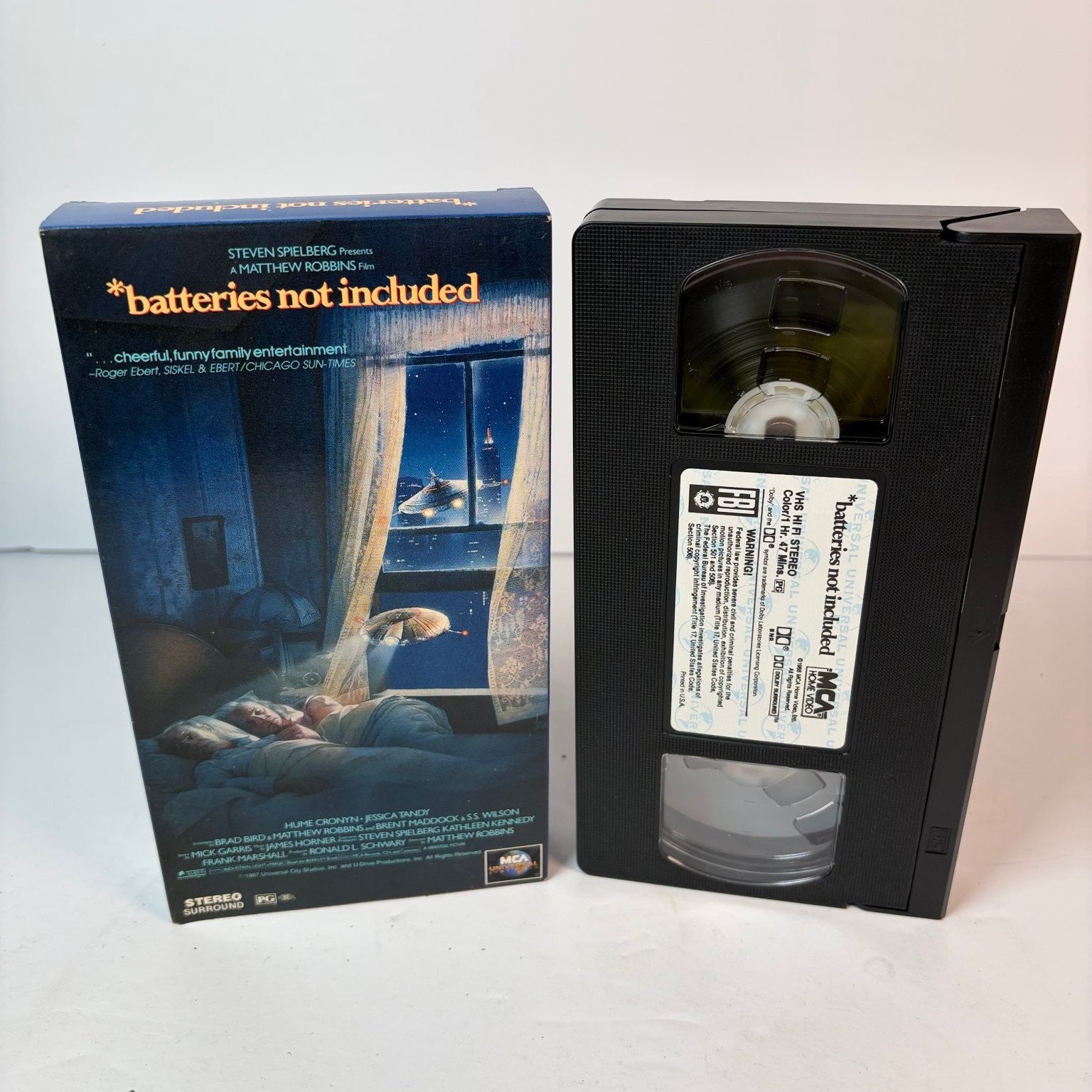Batteries Not Included VHS 1987 Family Sci-Fi MCA Universal Original Release