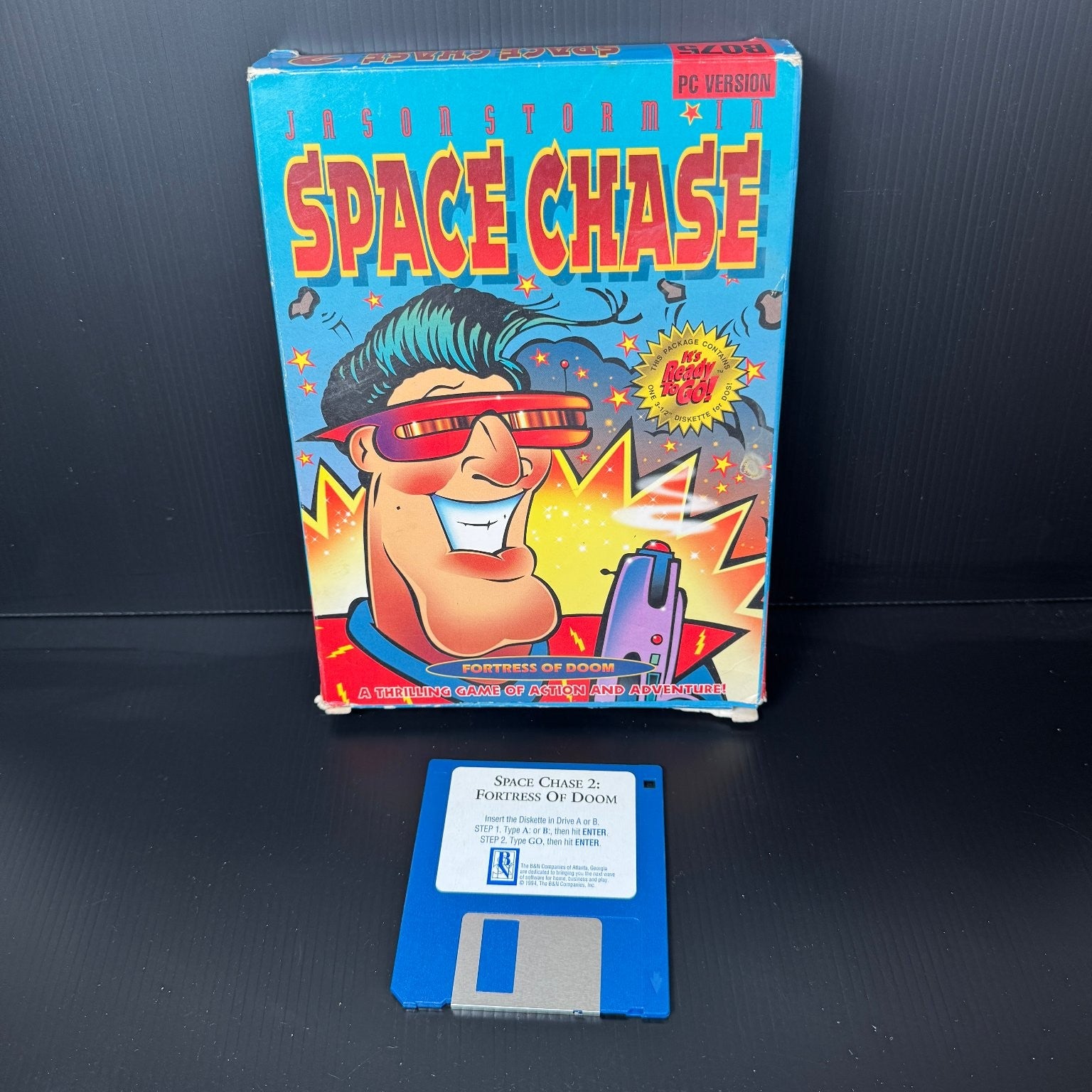 Space Chase Fortress of Doom PC Big Box 3.5" Floppy Retro Game 2D Platformer