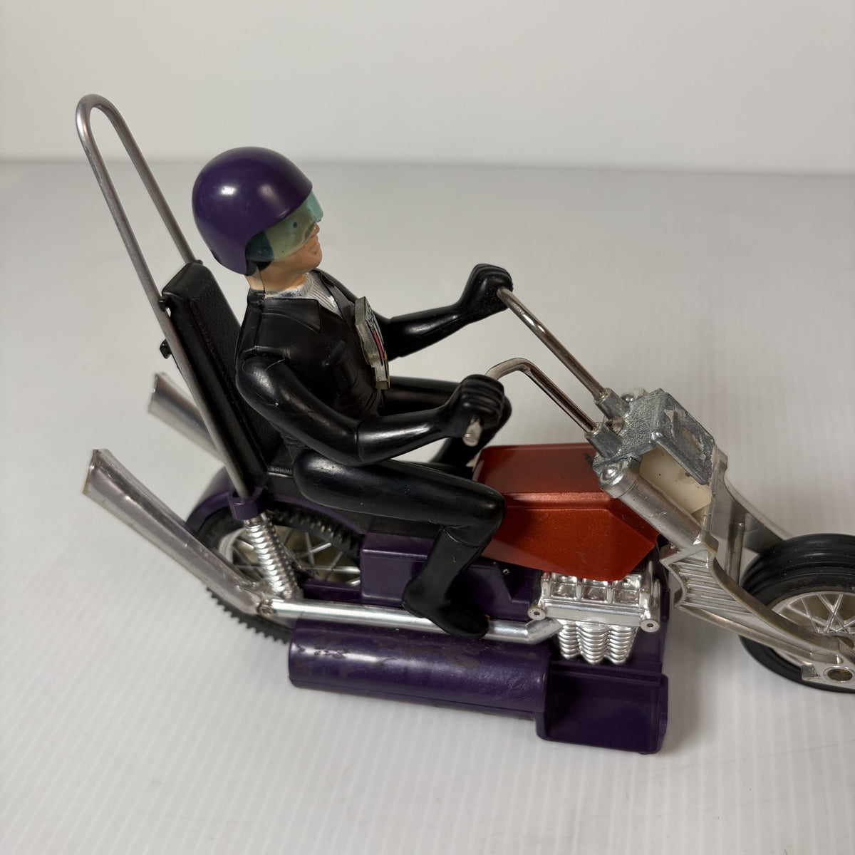 Vintage Hasbro Scream'n Demons Tiger Shark Motorcycle Action Figure 1975 Tested