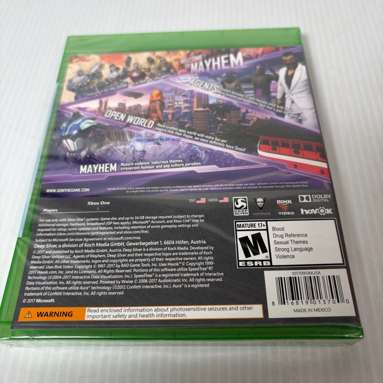 Agents of Mayhem Day One Edition Xbox One Video Game DLC Open World Skins