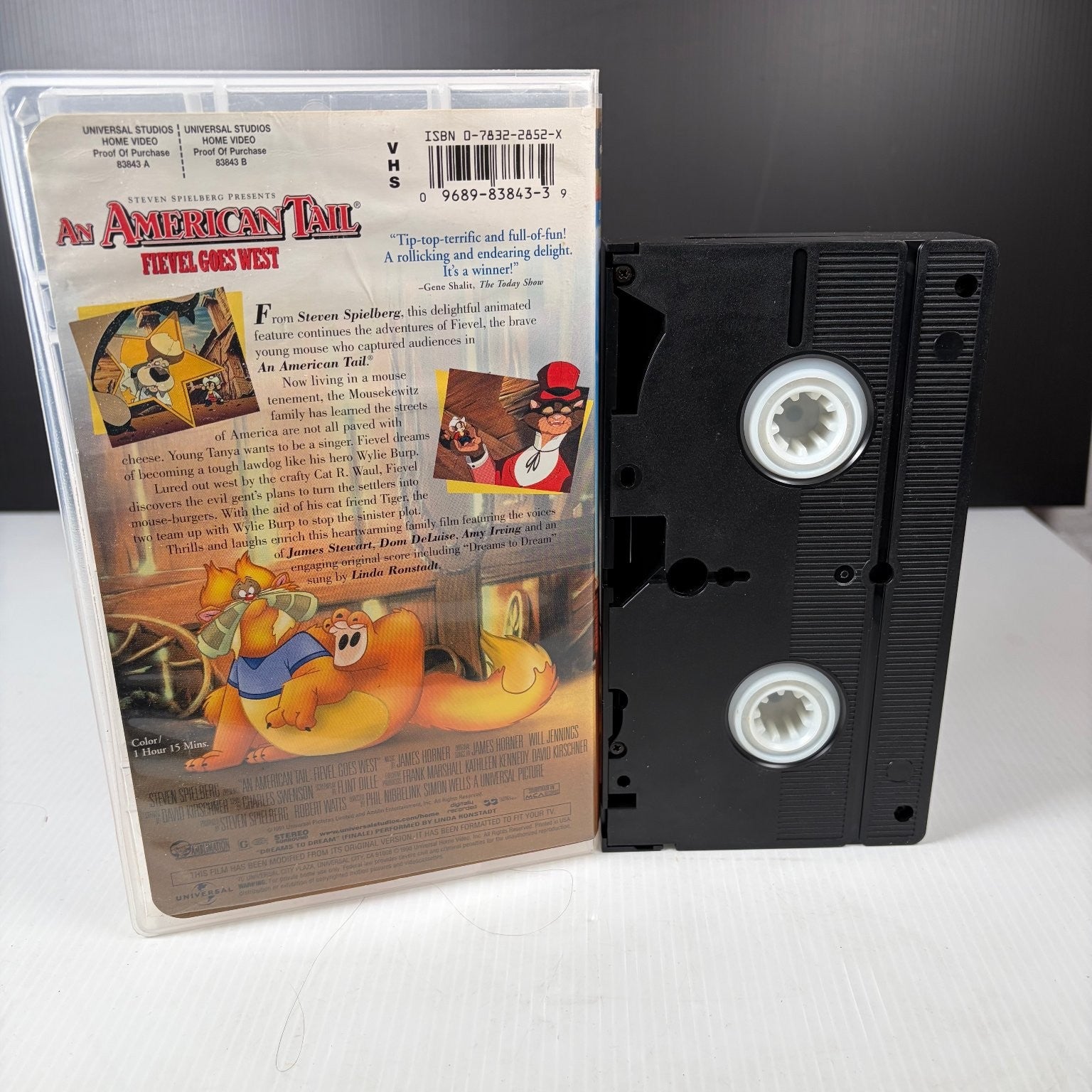 An American Tail Fievel Goes West VHS 1991 Animated Family Universal