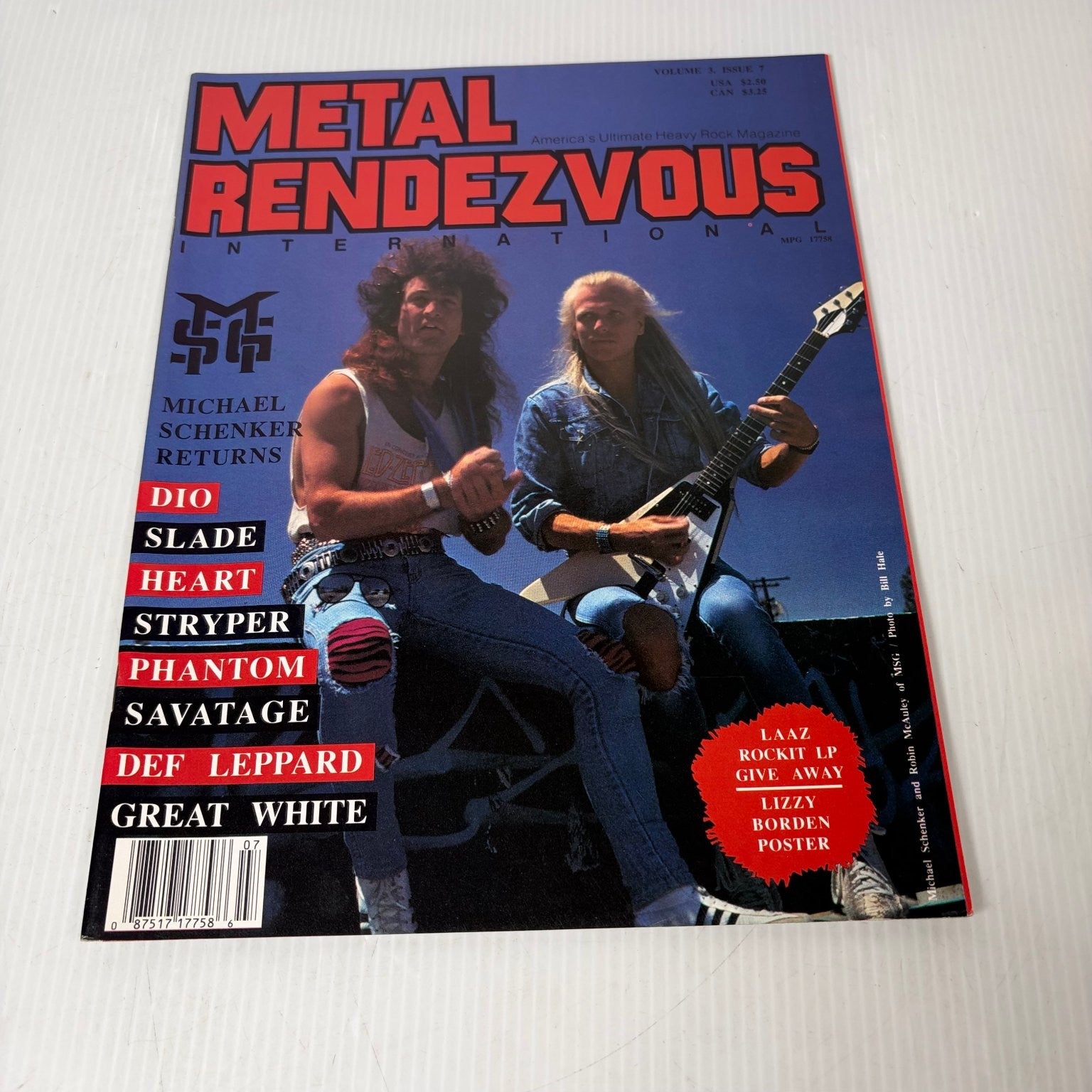 Metal Rendezvous International Magazine July 1987 Michael Schenker Heavy Metal