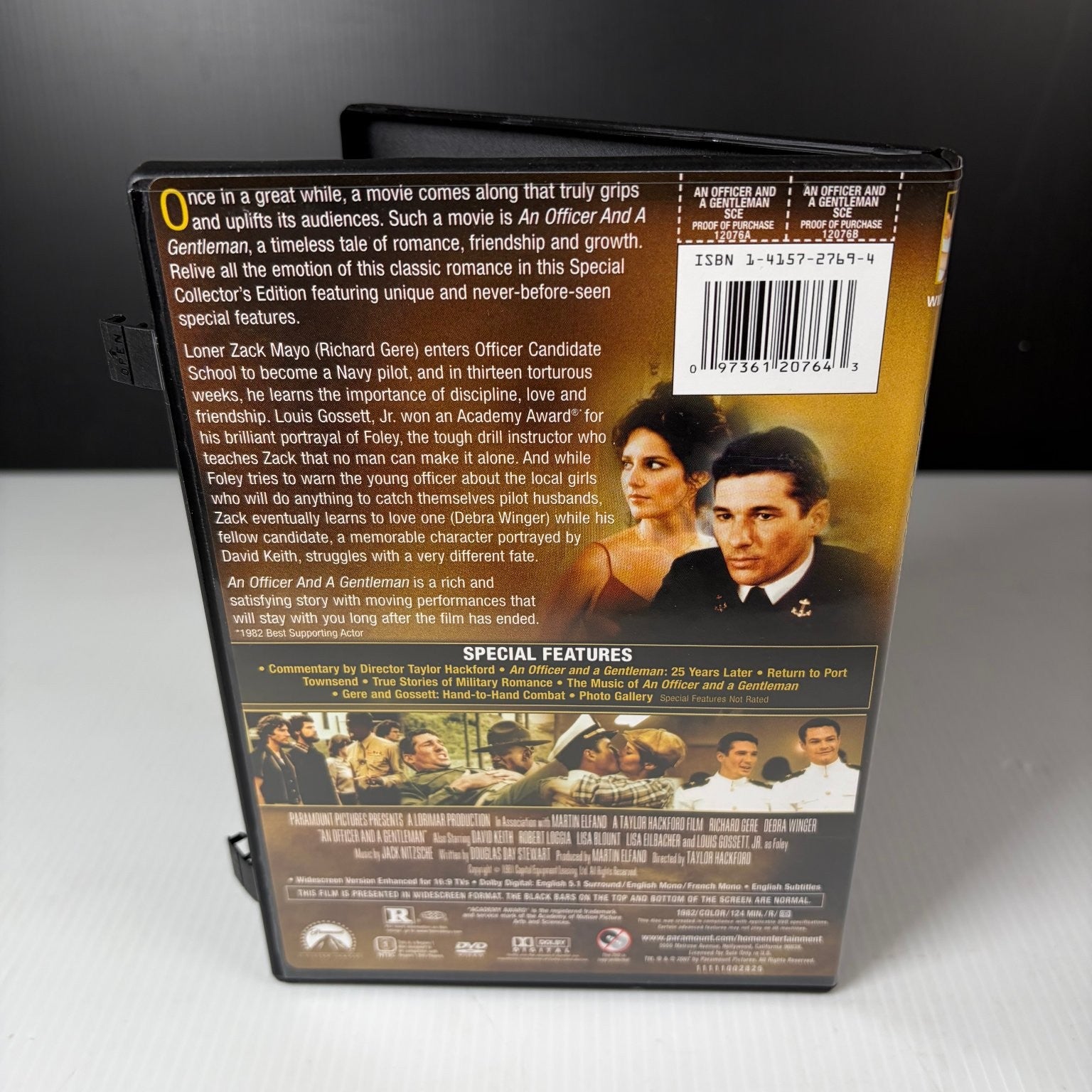 An Officer and a Gentleman DVD 1982 Special Collector's Edition Gere Winger