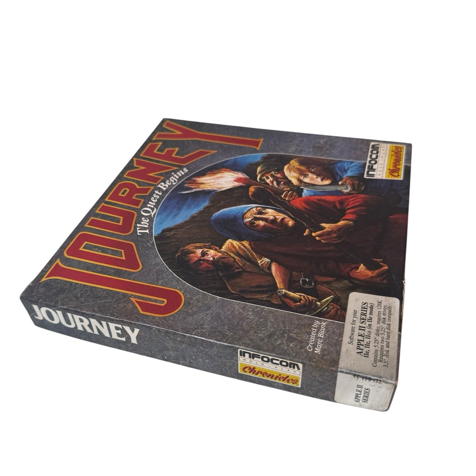 Journey The Quest Begins Apple II RPG Game 5.25” Floppy Complete