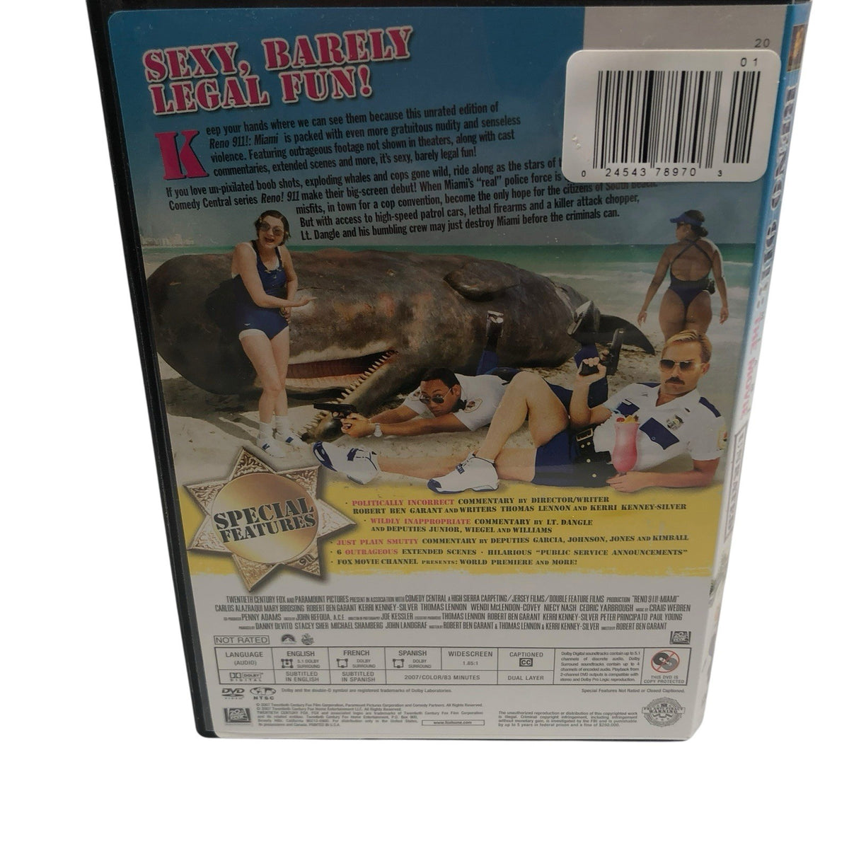 Reno 911 Miami 9 11 THE MOVIE Unrated Edition Thomas Lennon COMEDY RENO 2007