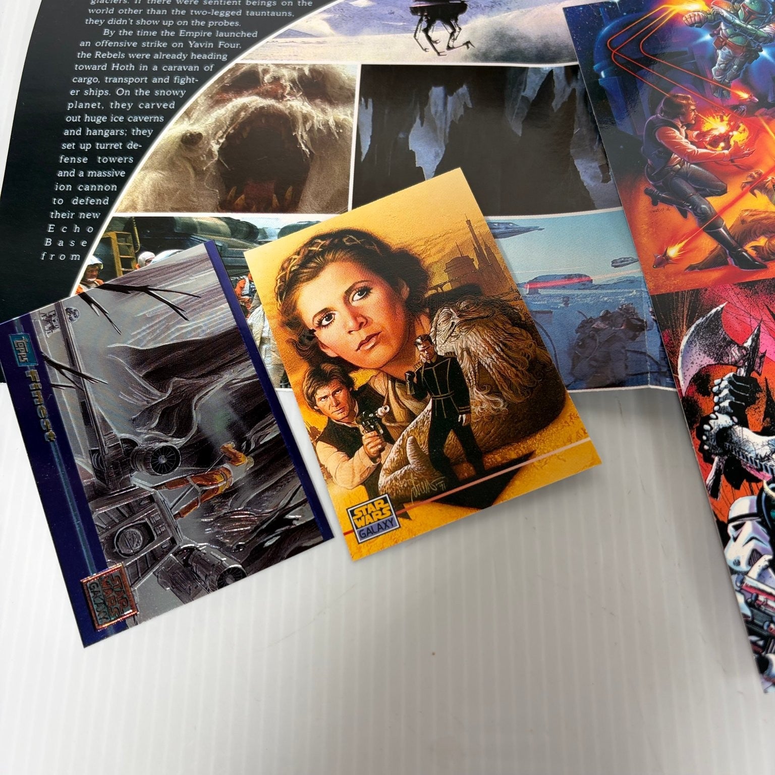 Star Wars Galaxy Magazine Lot 2 Issues #4 #5 1995 Topps Lucasfilm with Cards