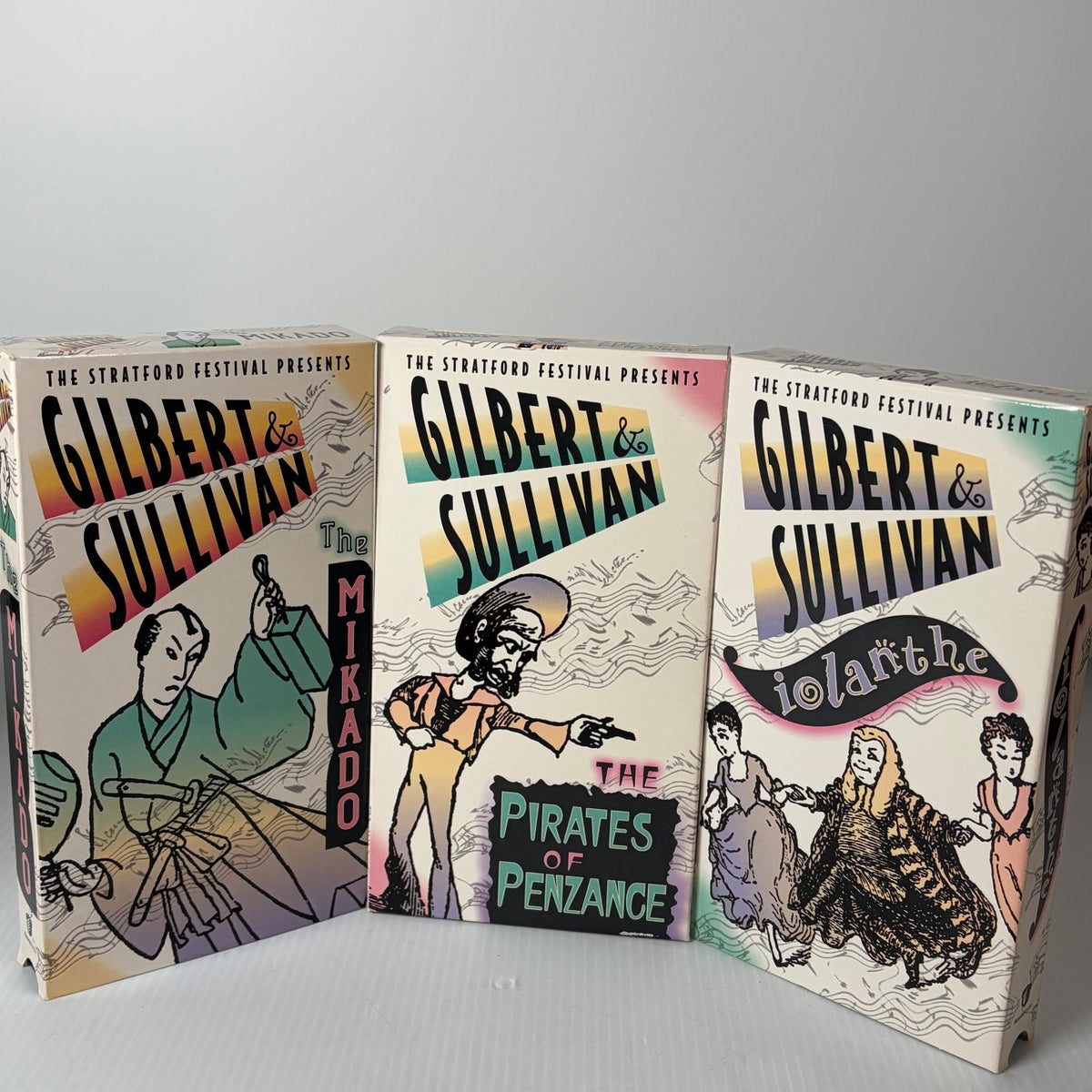 Gilbert & Sullivan VHS 1998 Musical Box Set The Mikado Pirates Acorn Media