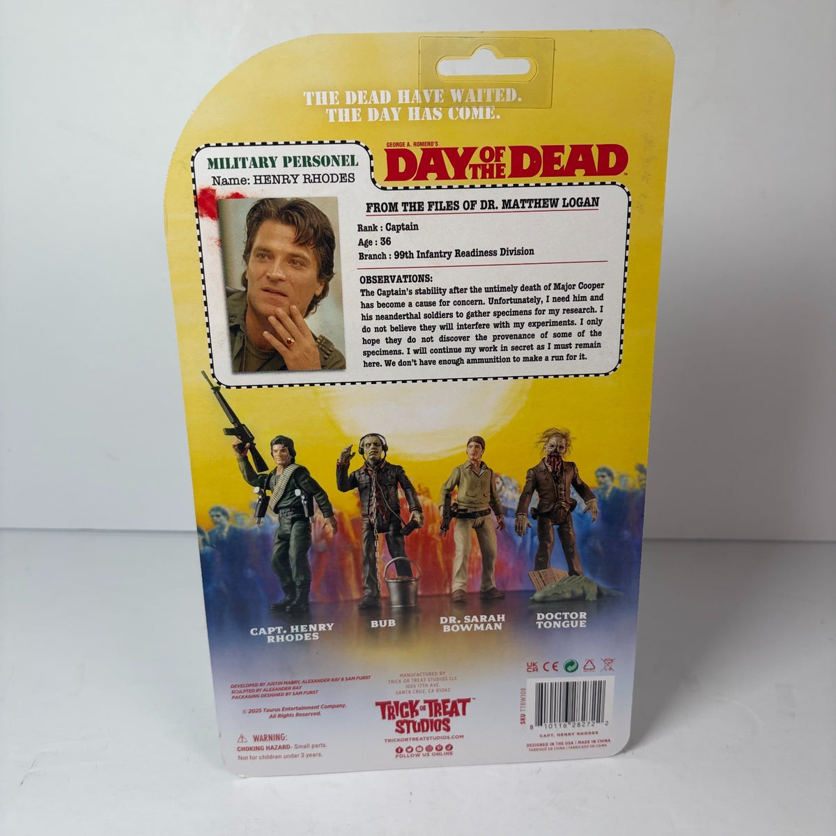Day of the Dead Captain Henry Rhodes Figure Trick or Treat Studios MOC