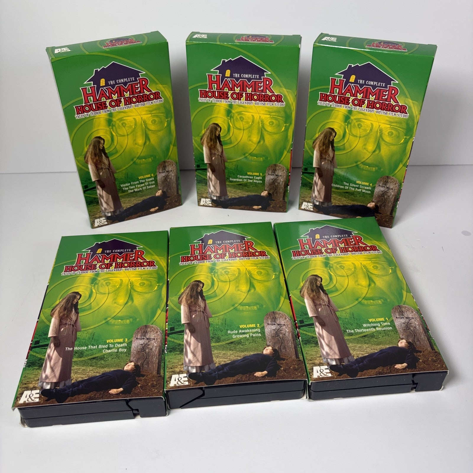 The Complete Hammer House of Horror VHS Set - Volumes 1-6 A&E British Film