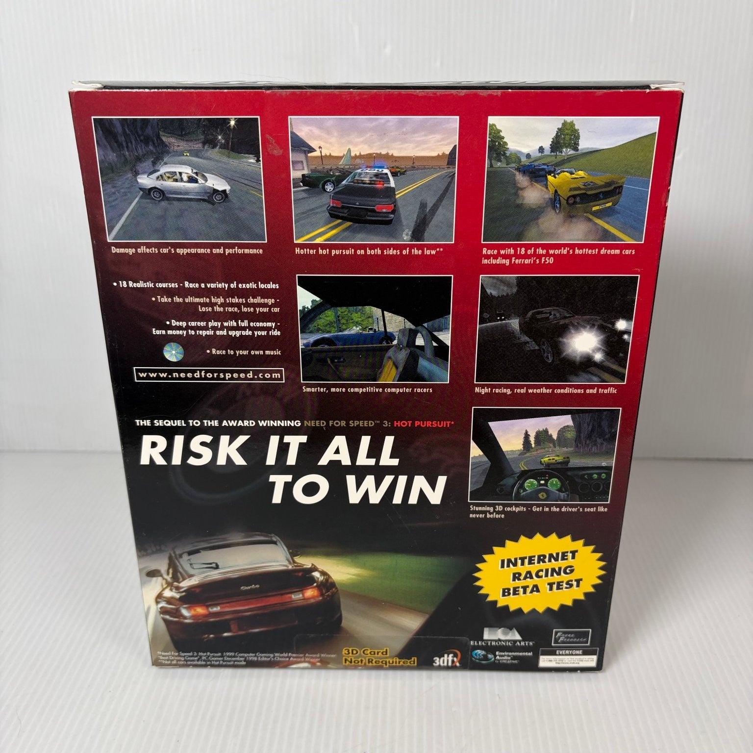 Need for Speed High Stakes Big Box PC CD-ROM Video Game Racing Multiplayer