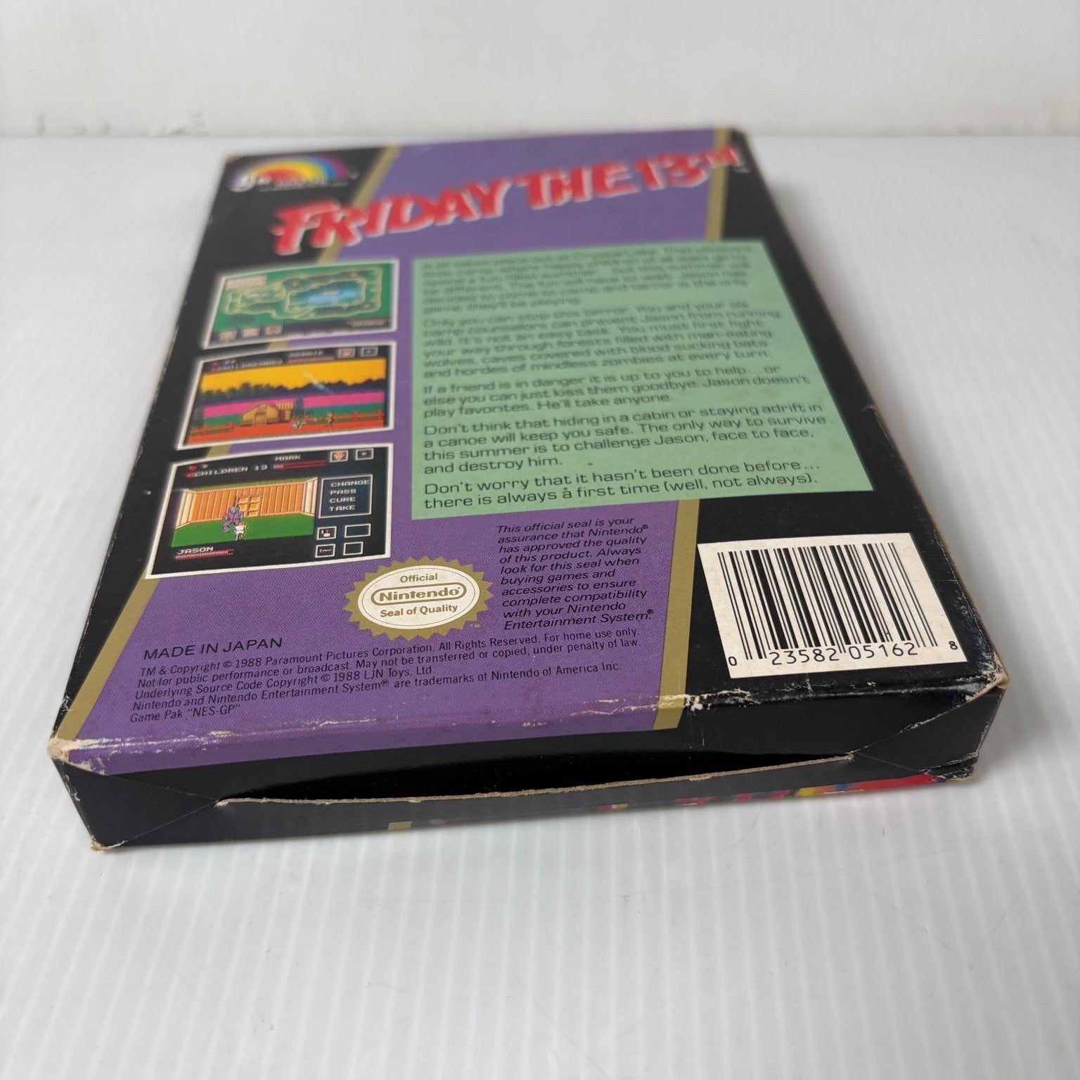Friday the 13th NES Nintendo Entertainment System Video Game Horror Complete CIB
