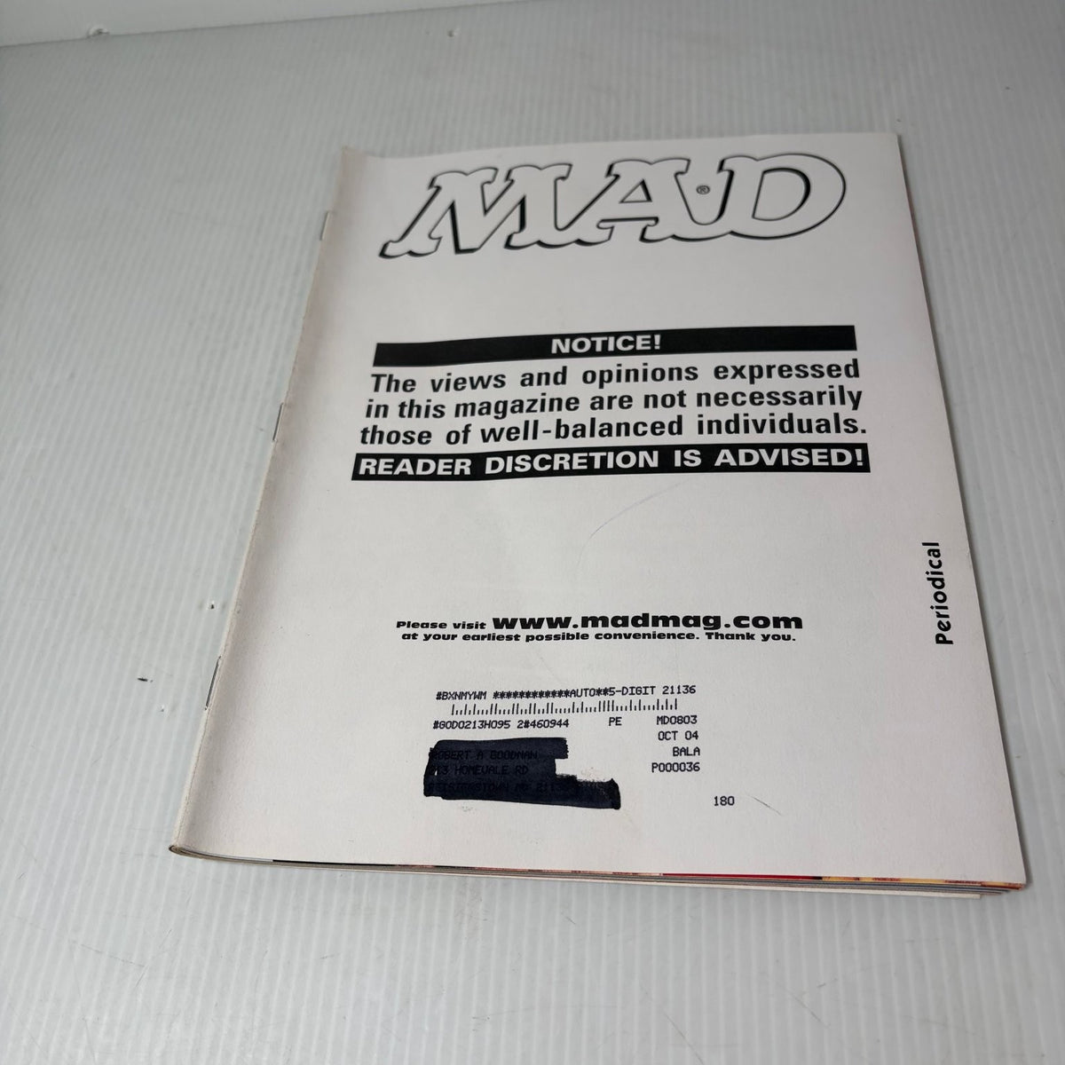 MAD Magazine August 2003 Adam Sandler 50 Worst Movies Humor Satire
